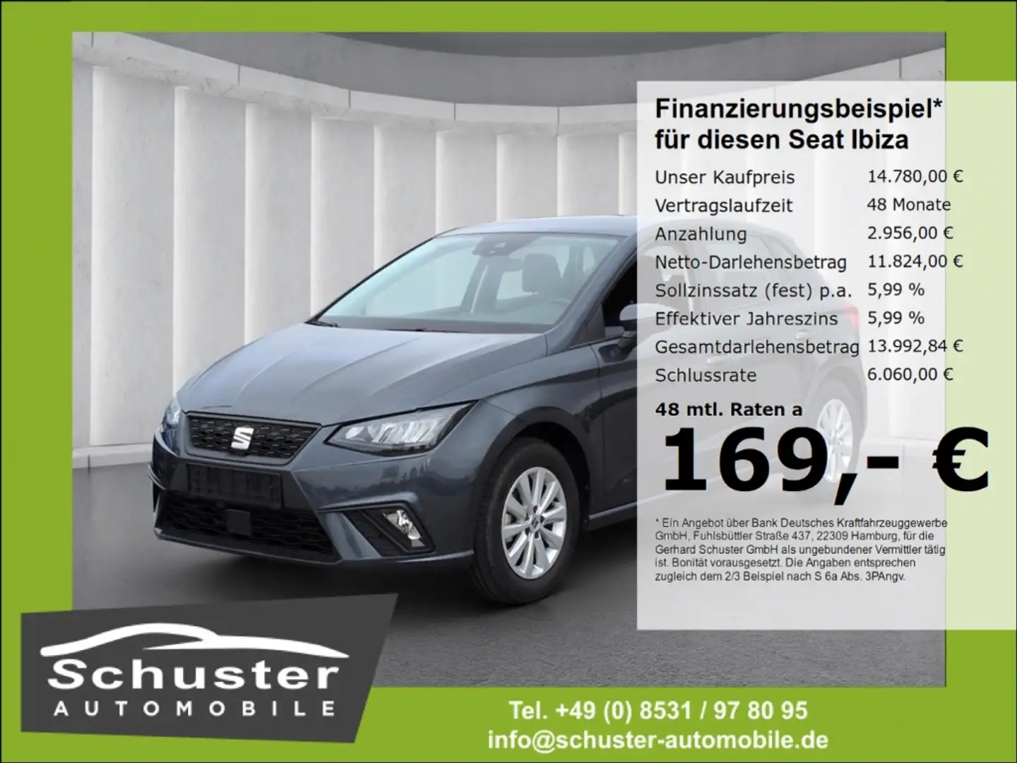 SEAT Ibiza Style 1.0*LED Tempo Full-Link 2Z-Klima PDC Grau - 1