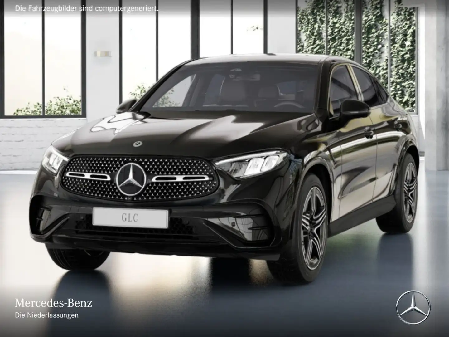 Mercedes-Benz GLC 200 4M AMG+NIGHT+360+AHK+LED+TOTW+KEYLESS+9G Schwarz - 2