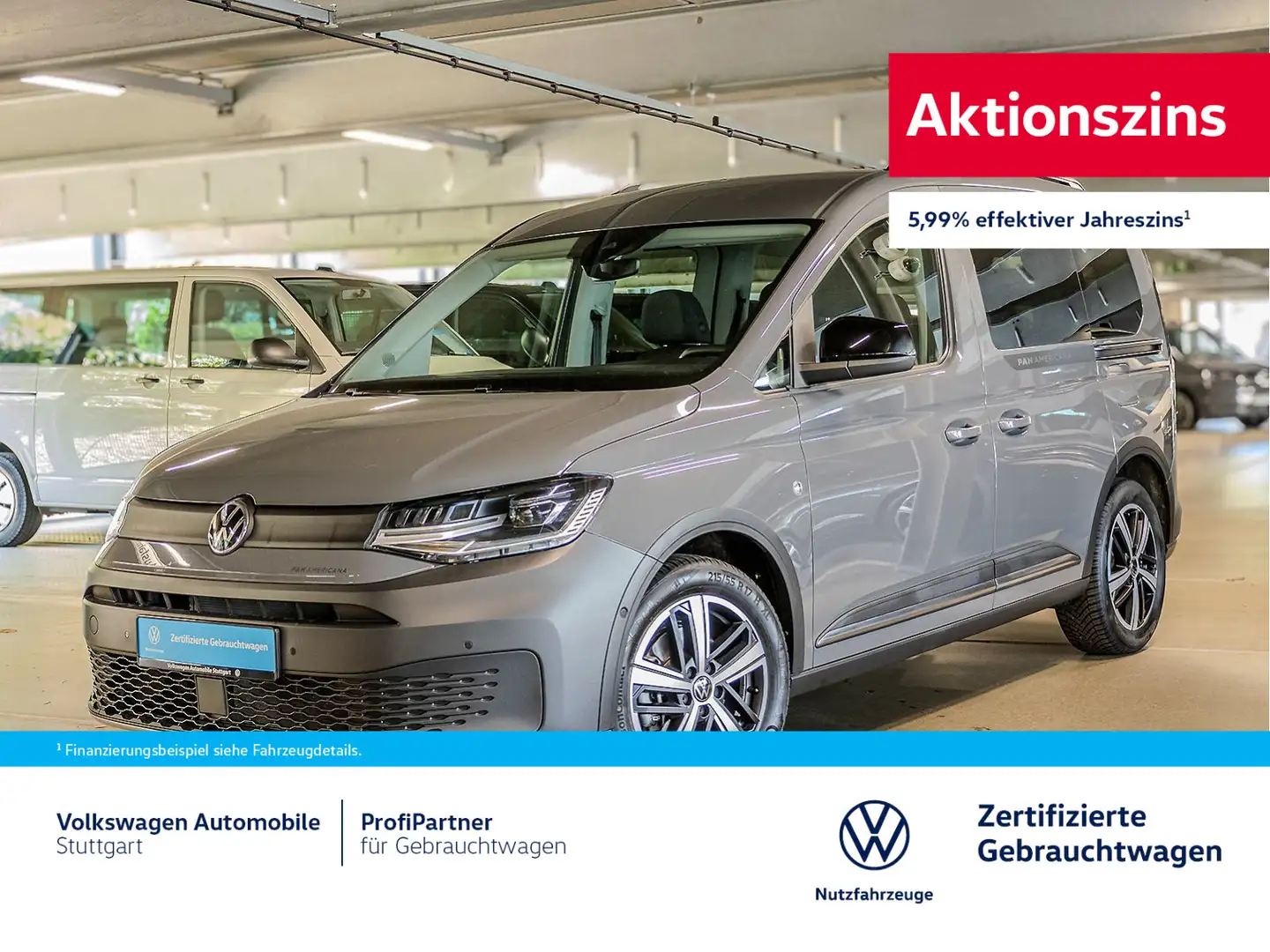 Volkswagen Caddy PanAmericana 1.5l TSI Euro 6 e ACC LED Grau - 1