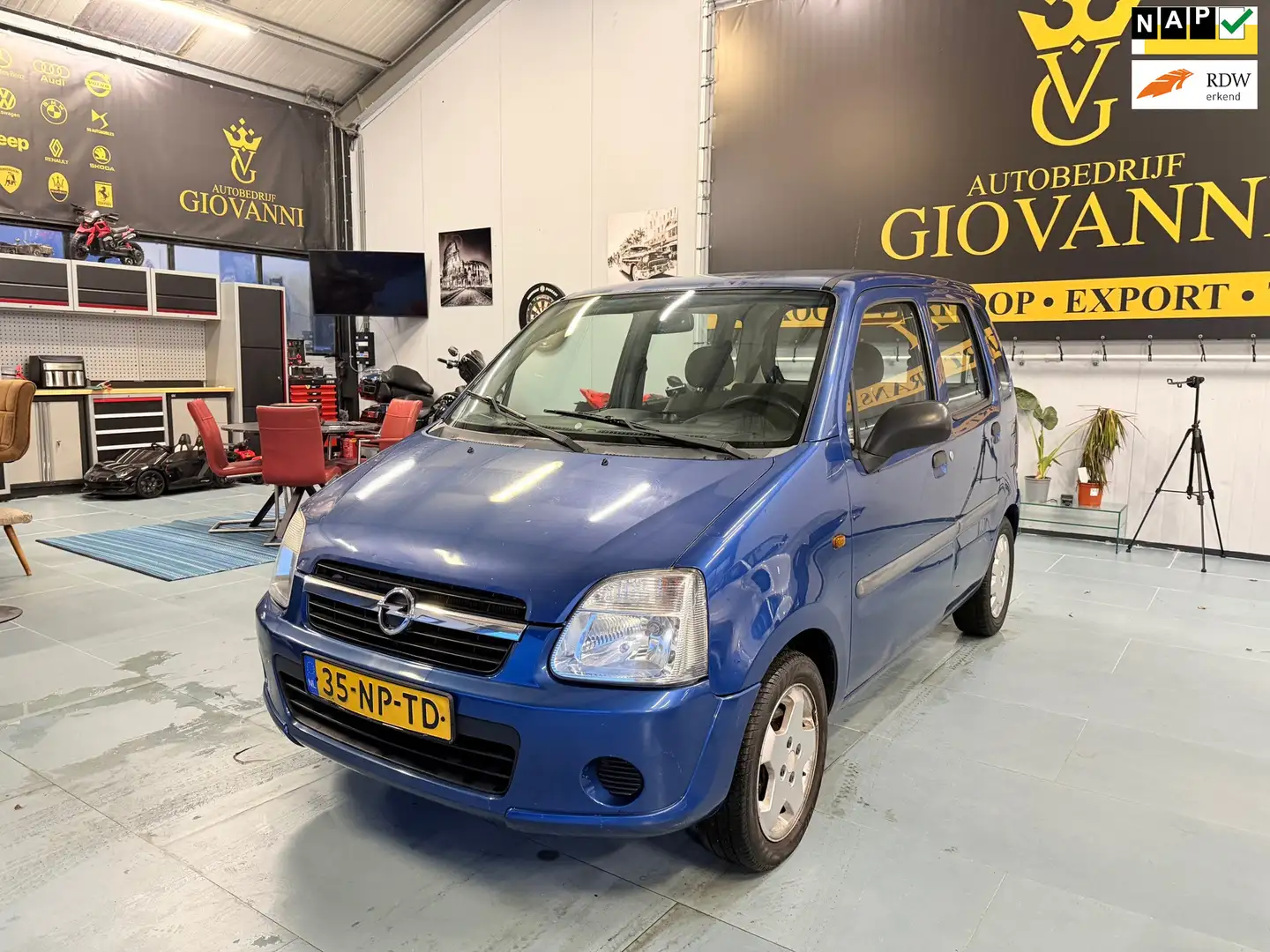 Opel Agila 1.2-16V Essentia INRUIL MOGLELIJK Blau - 1