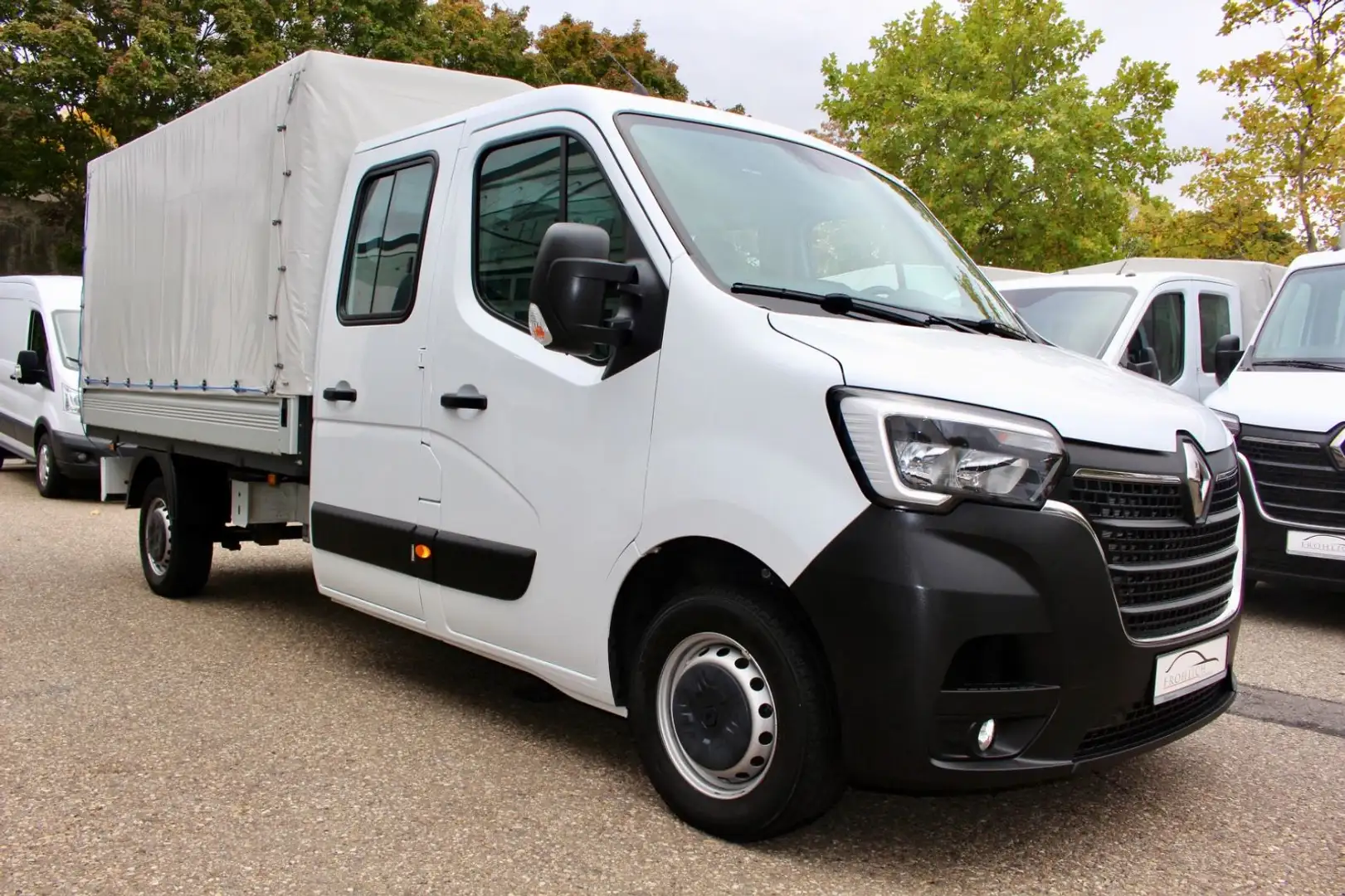 Renault Master III DoKa Pritsche + Plane L3H1 3,5t SHZ Blanc - 1