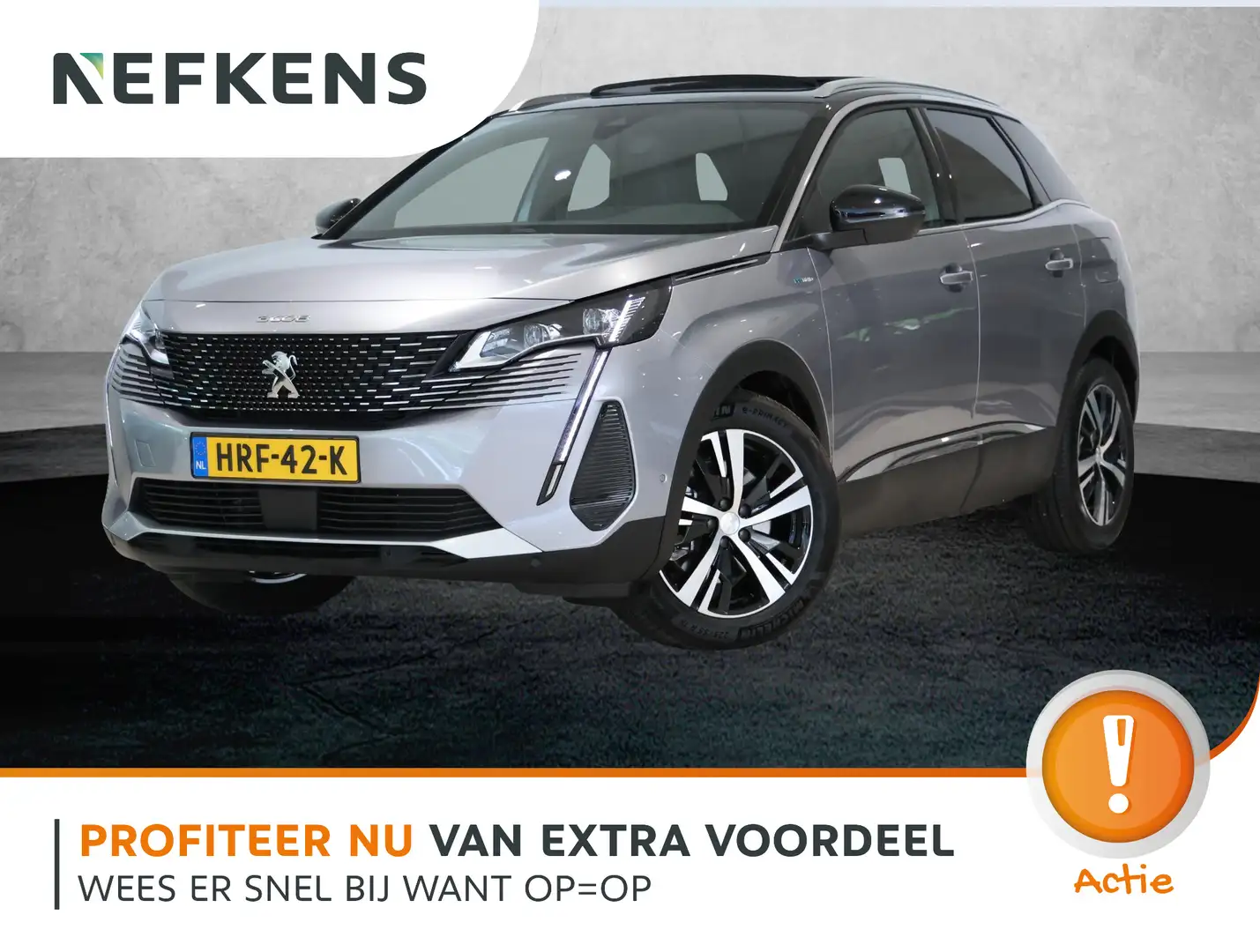 Peugeot 3008 SUV 225PK HYbrid GT | AUTOMAAT | Schuifkanteldak | Grijs - 1