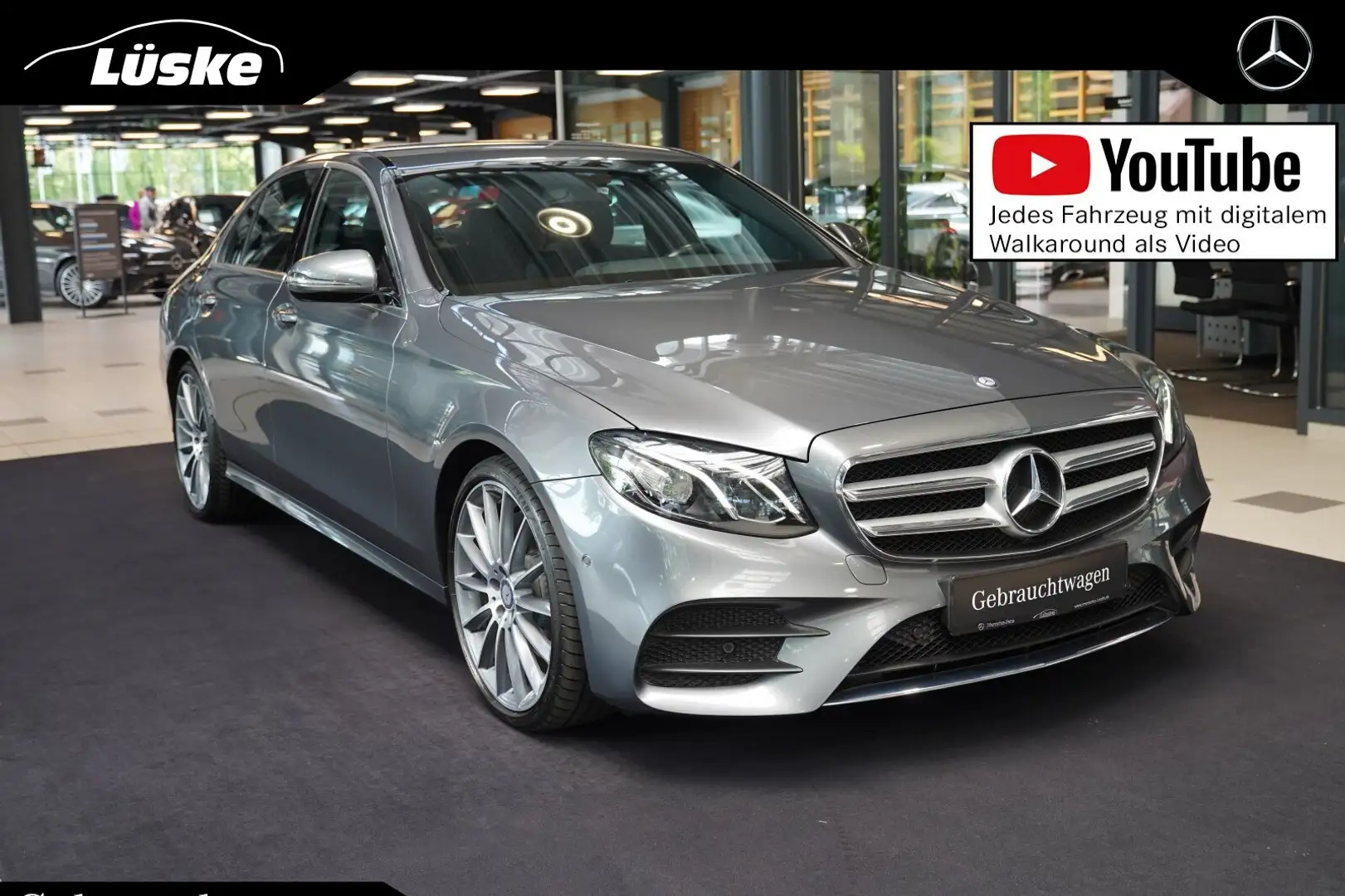 Mercedes-Benz E 220 E 220 d AMG Line Vielspeiche Esche Rückfahrkamer Szürke - 1
