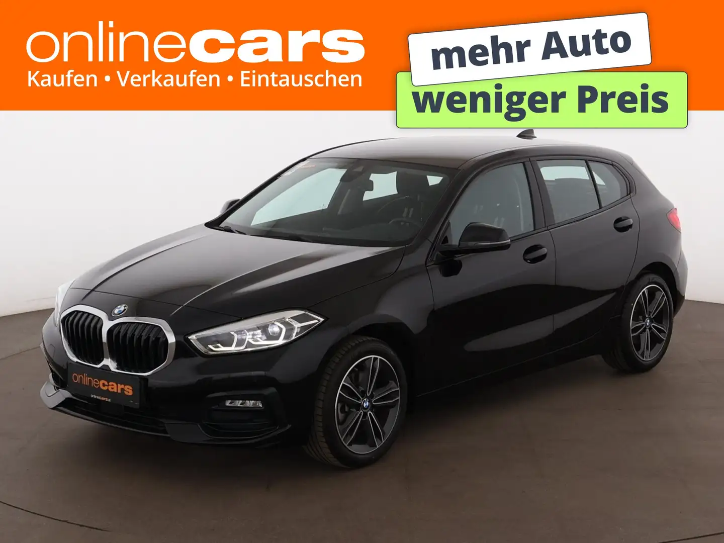 BMW 118 i Limousine Sport Line Aut LED NAVI SITZHZG Schwarz - 1