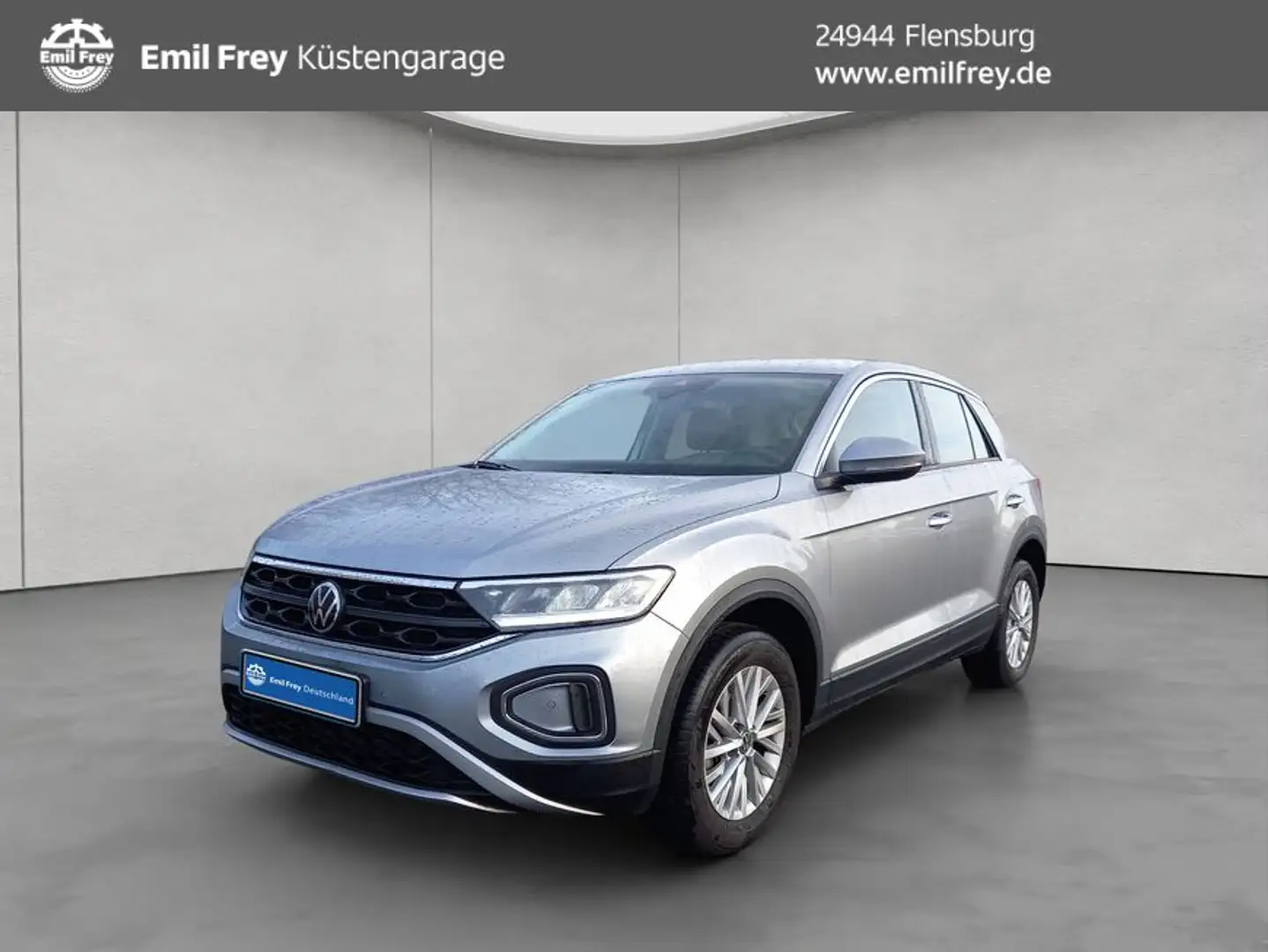 Volkswagen T-Roc 1.0 TSI AHK/ App-Connect/ LED Plateado - 1