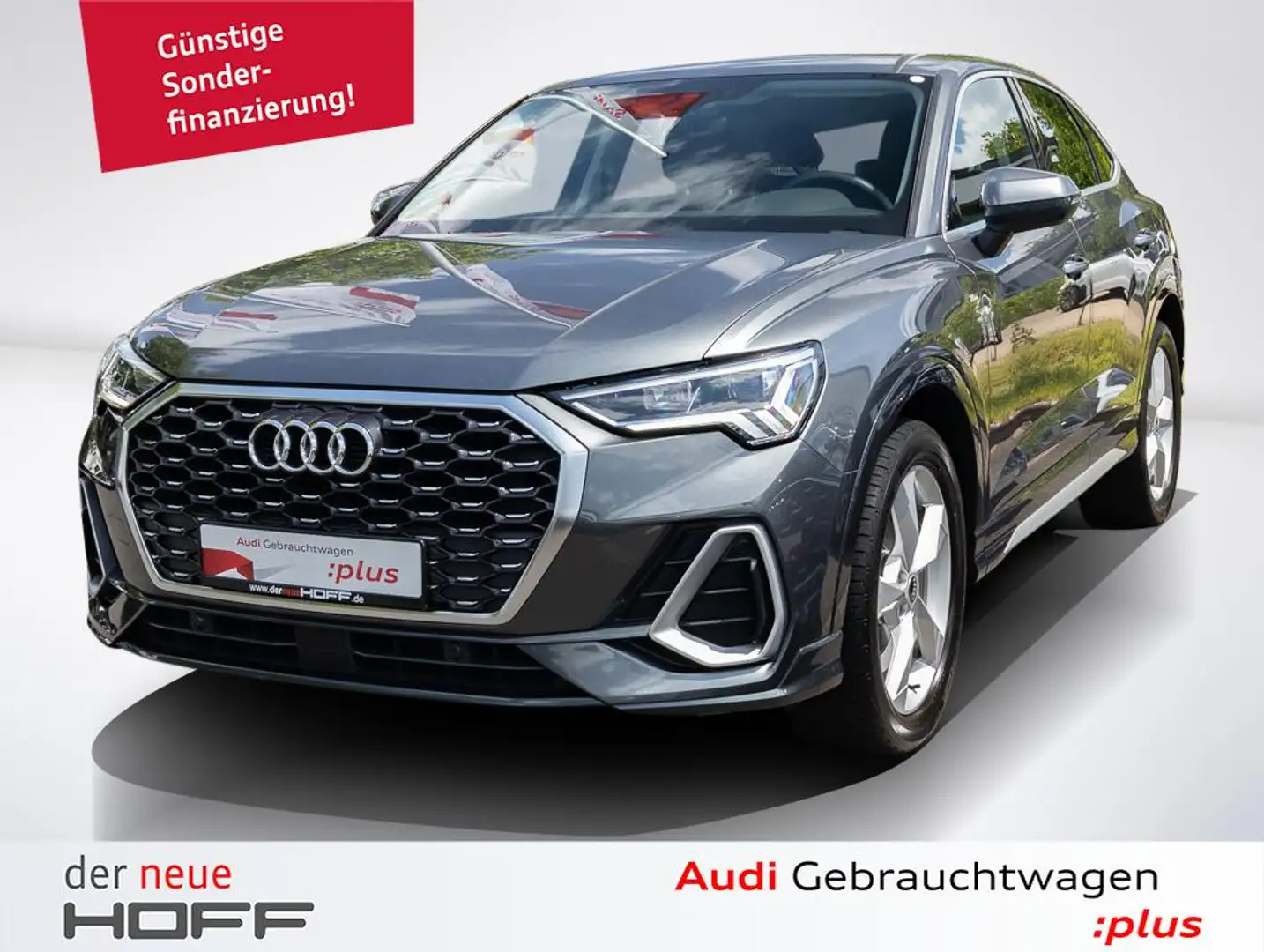 Audi Q3 Sportback 35 TFSI S line Leder LED 19 Zoll Navi Pl Gris - 1