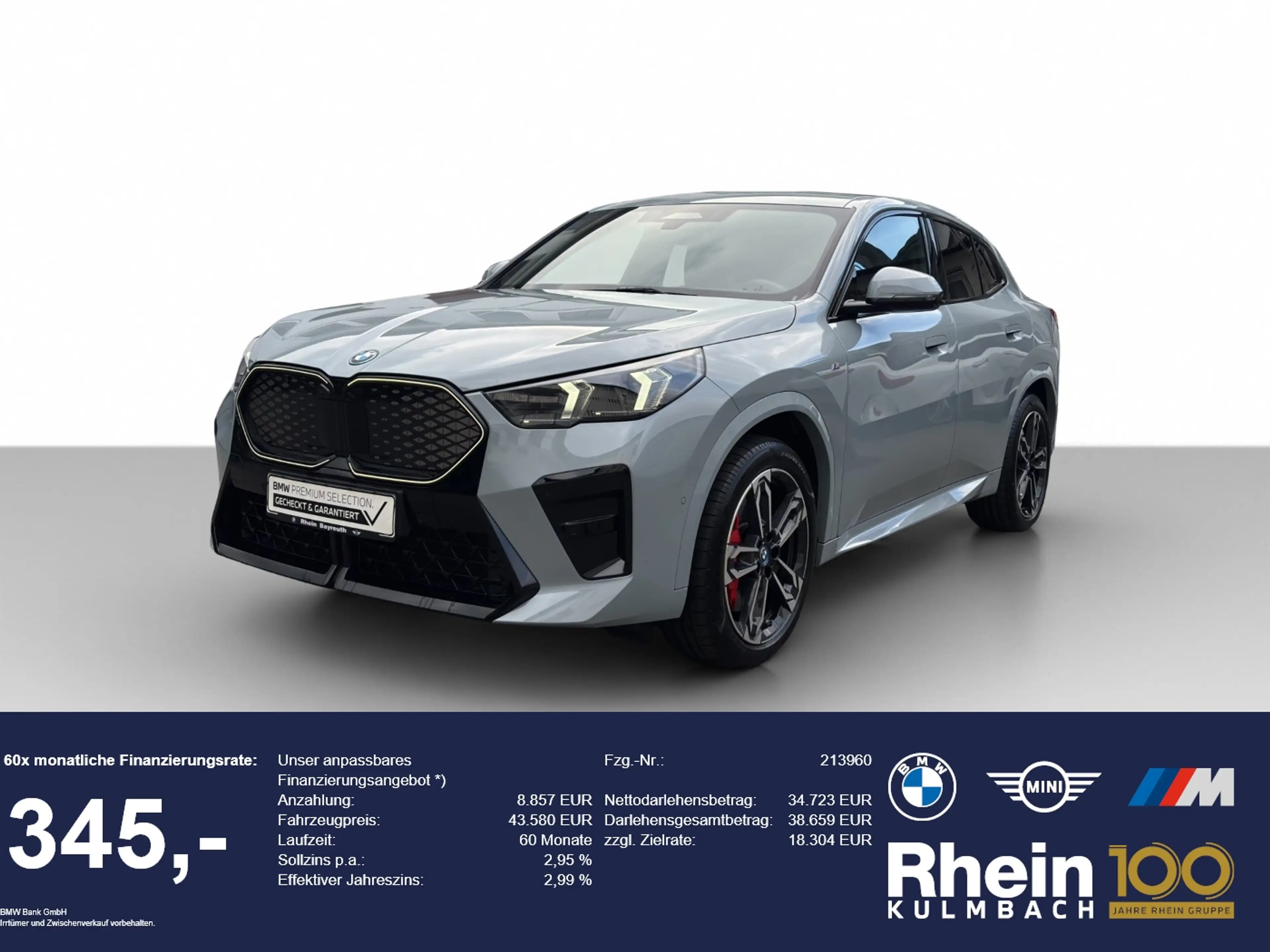 BMW iX2 xDrive30 M Sport Navi AdapLED HUD Hifi Park+ Navi