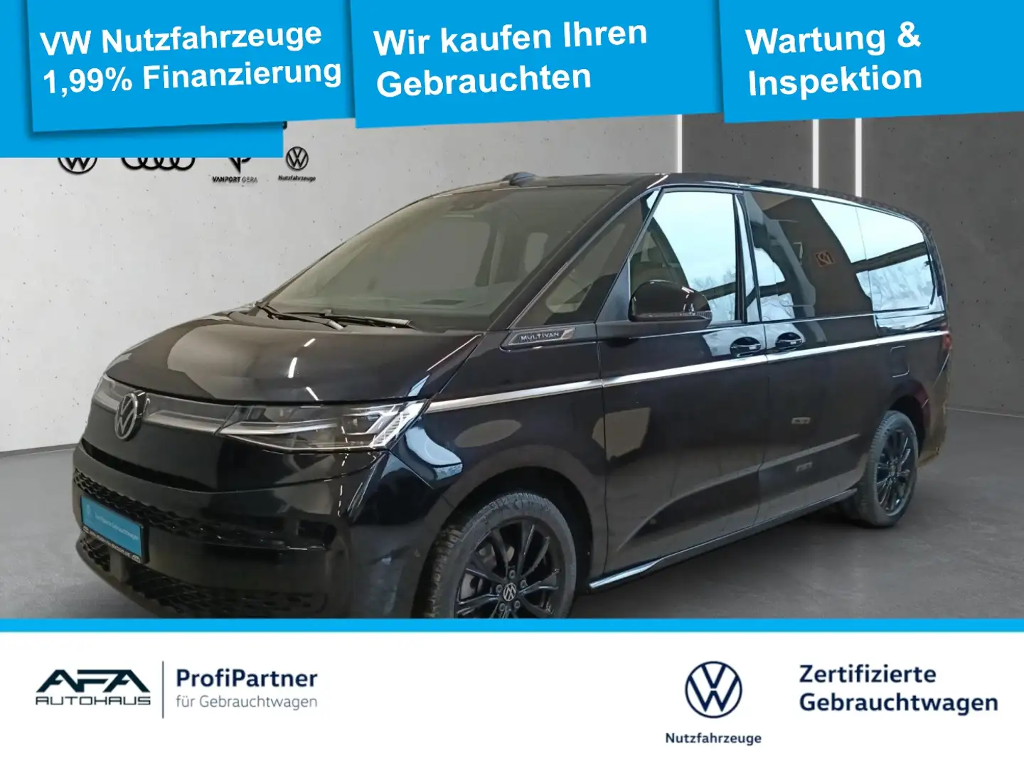 Volkswagen T7 Multivan Multivan 2,0 TDI Style lang DSG AHK*LED*Navi Noir - 1