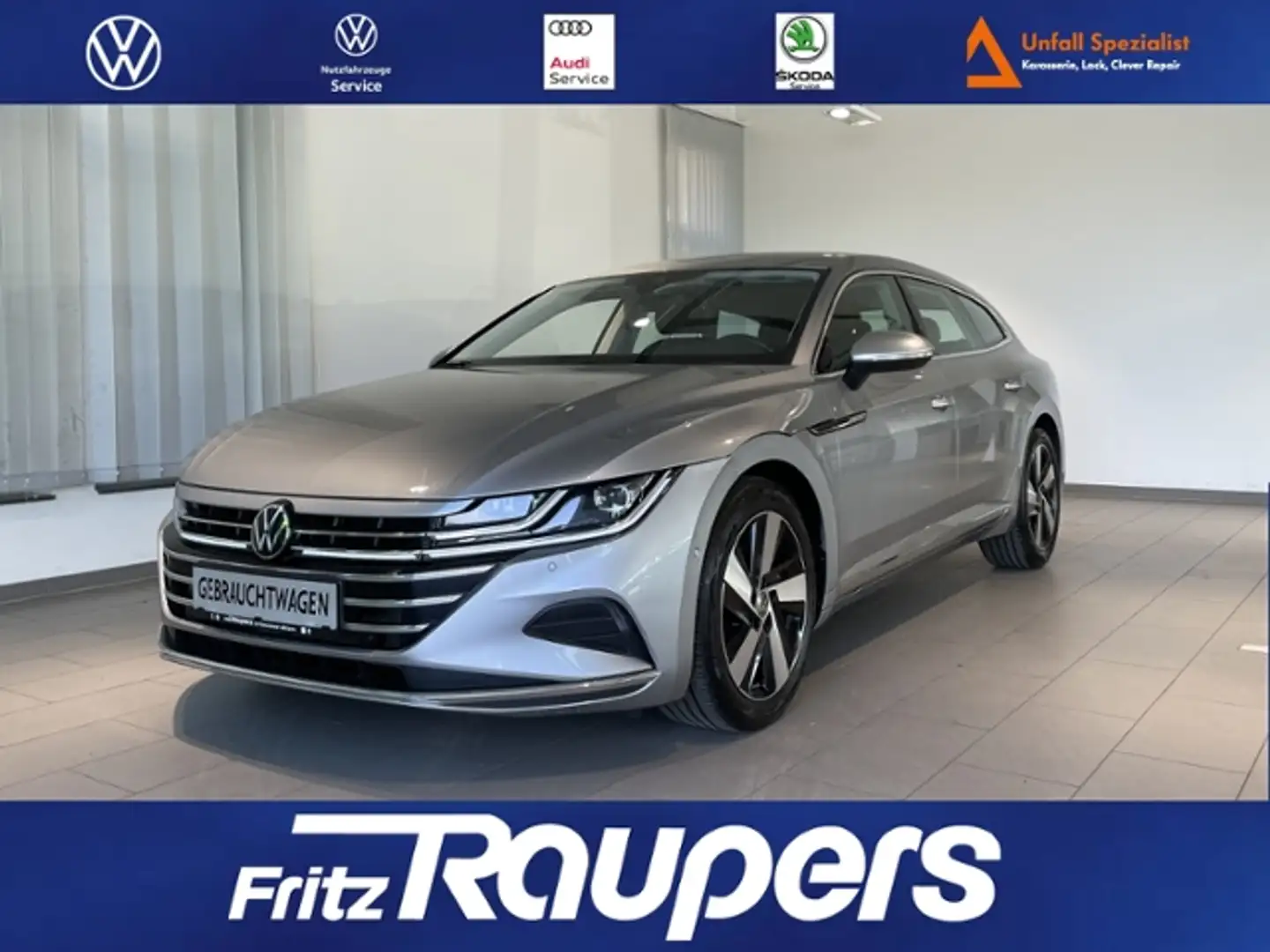 Volkswagen Arteon Shooting Brake 2.0 TDI DSG 4Mot. Elegance +AHK+KA Silber - 1