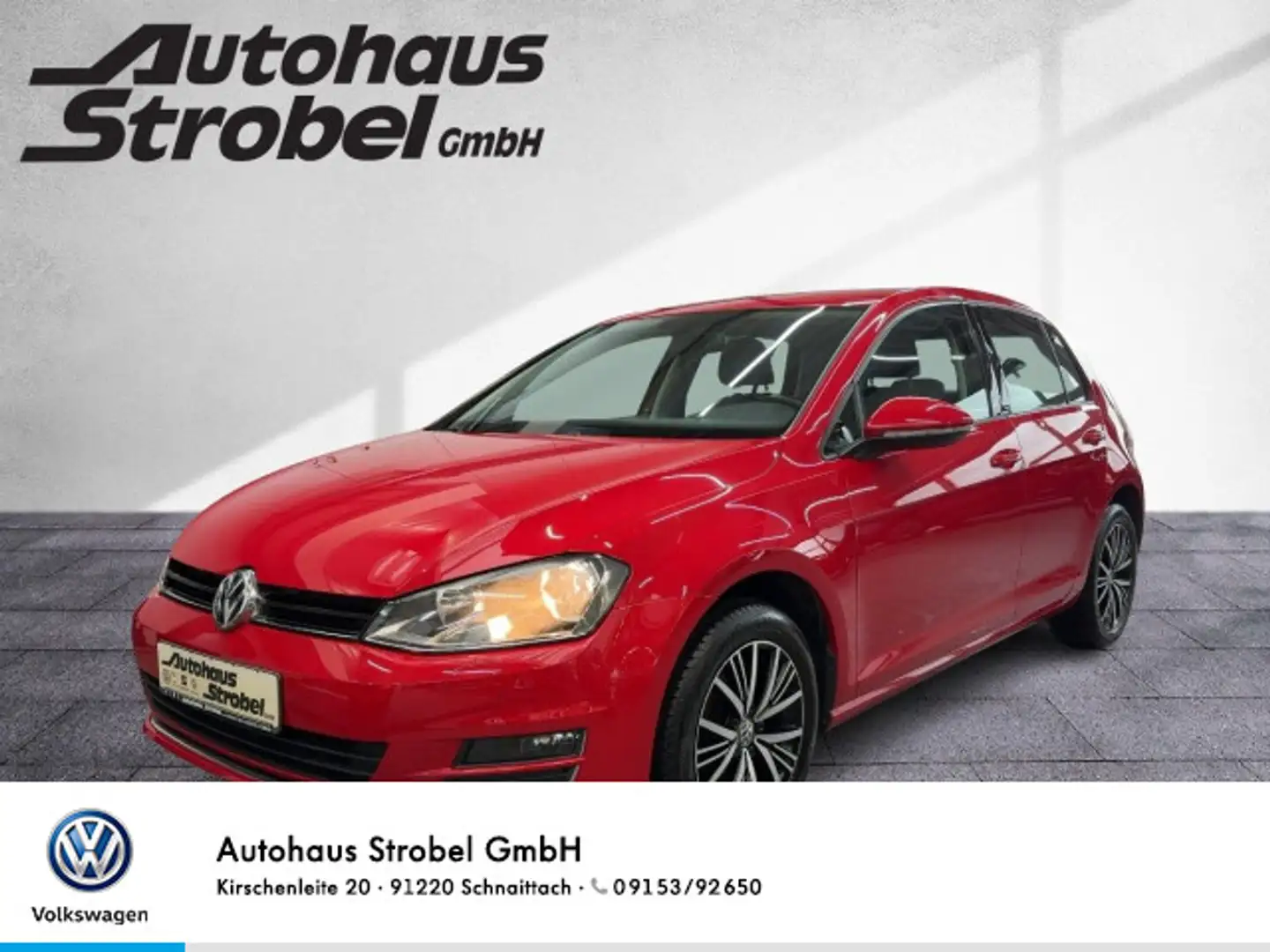 Volkswagen Golf VII 1.2 TSI "ALLSTAR" Tempo Parkp. Climatro Rouge - 1