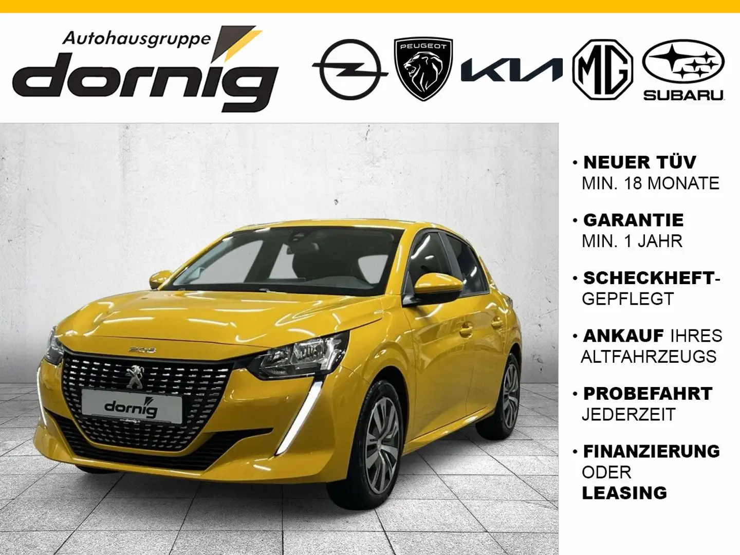 Peugeot 208 Active PureTech 75,SHZ,Navi Gelb - 1
