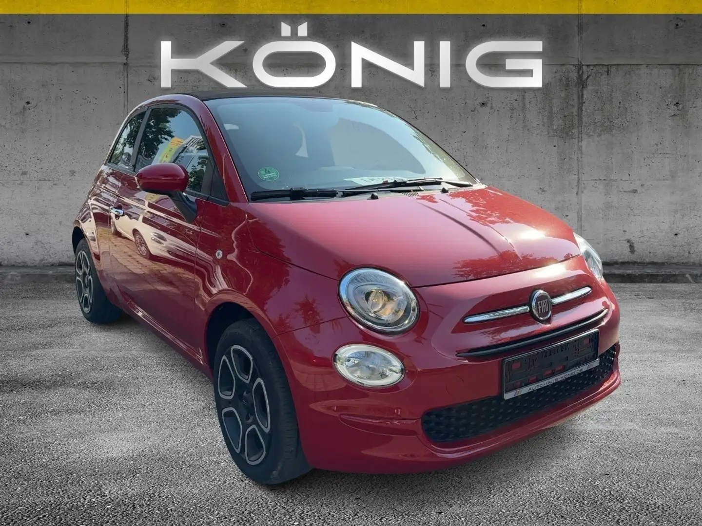 Fiat 500C Cabrio Club 1.0 Klima*Tempomat*CarPlay Rot - 2