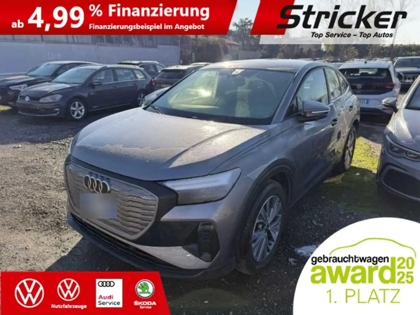 Audi Q4 e-tron Sportback 40 299,-ohne Anzahlung Sitzheizung Grau - 2