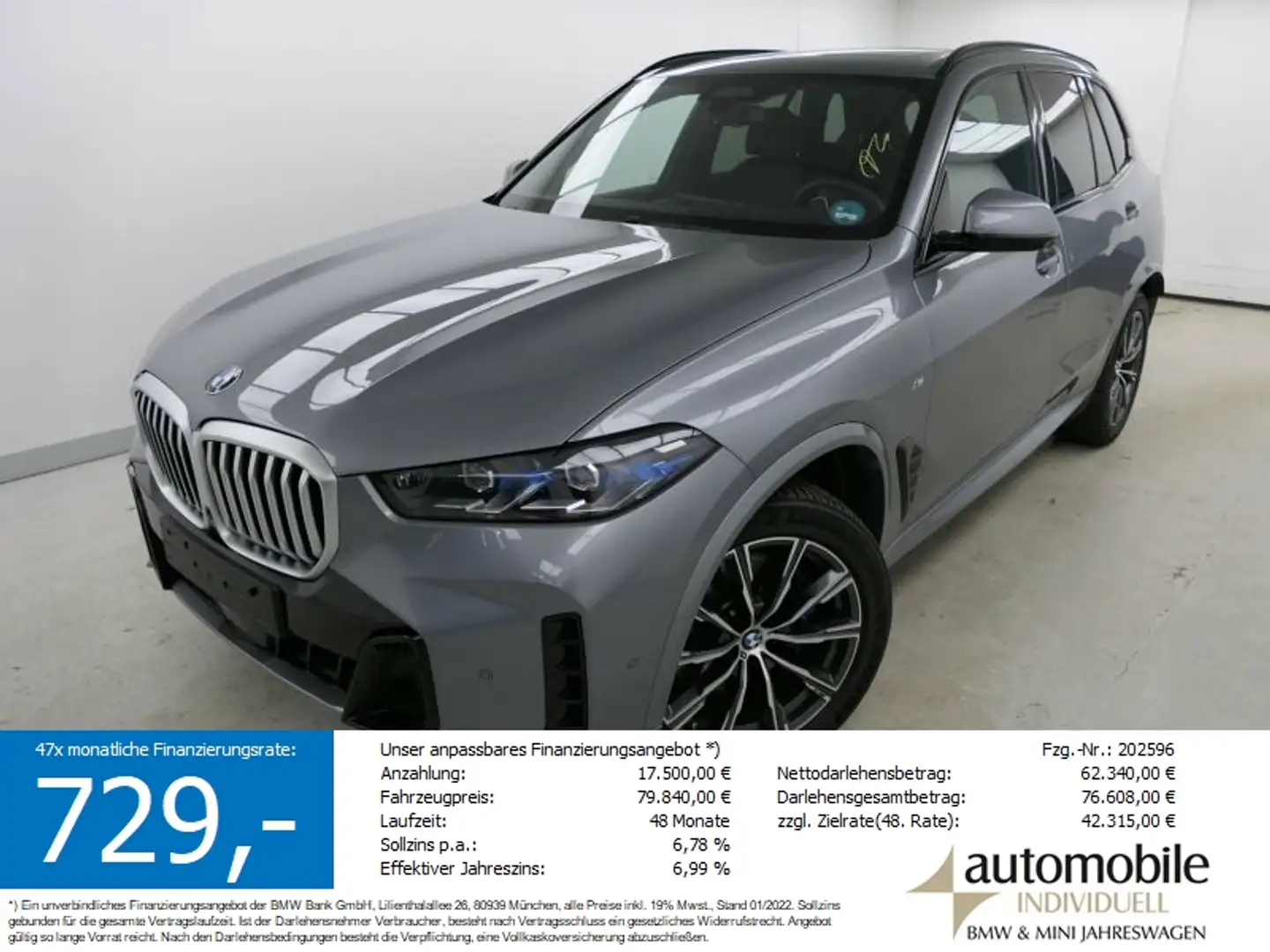 BMW X5 xDrive30d A M Sportpaket LED ACC AHK H&K DAB Grau - 1