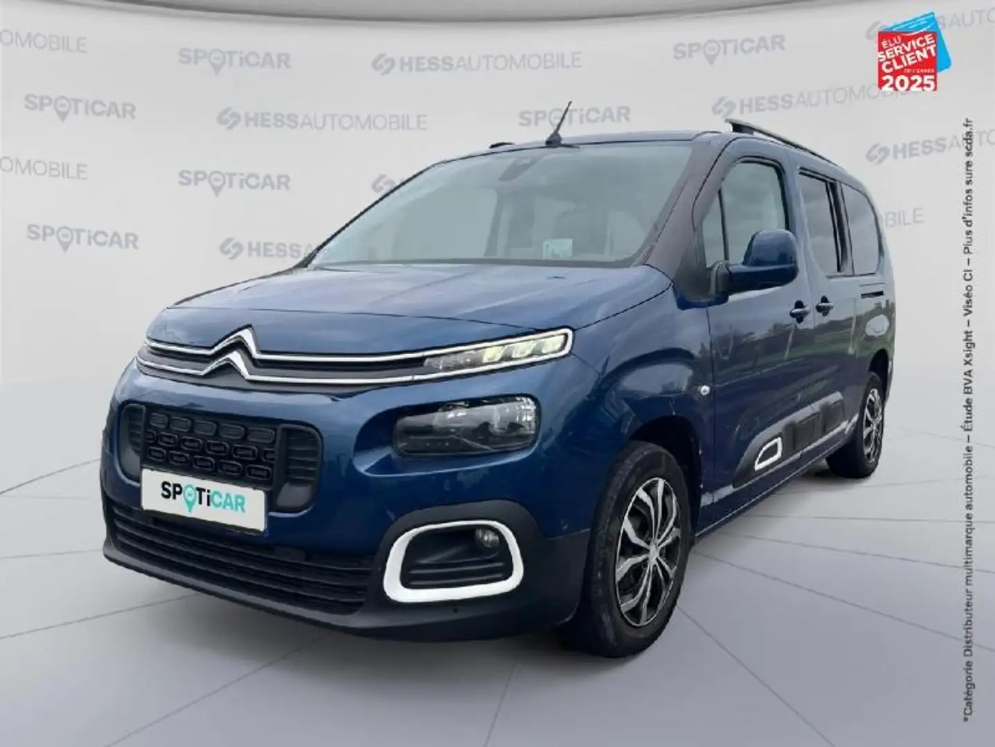 Citroen Berlingo XL PureTech 130ch S/S Shine EAT8 7 places Sieges chauf GPS Carplay Attelage HUD Bleu - 1