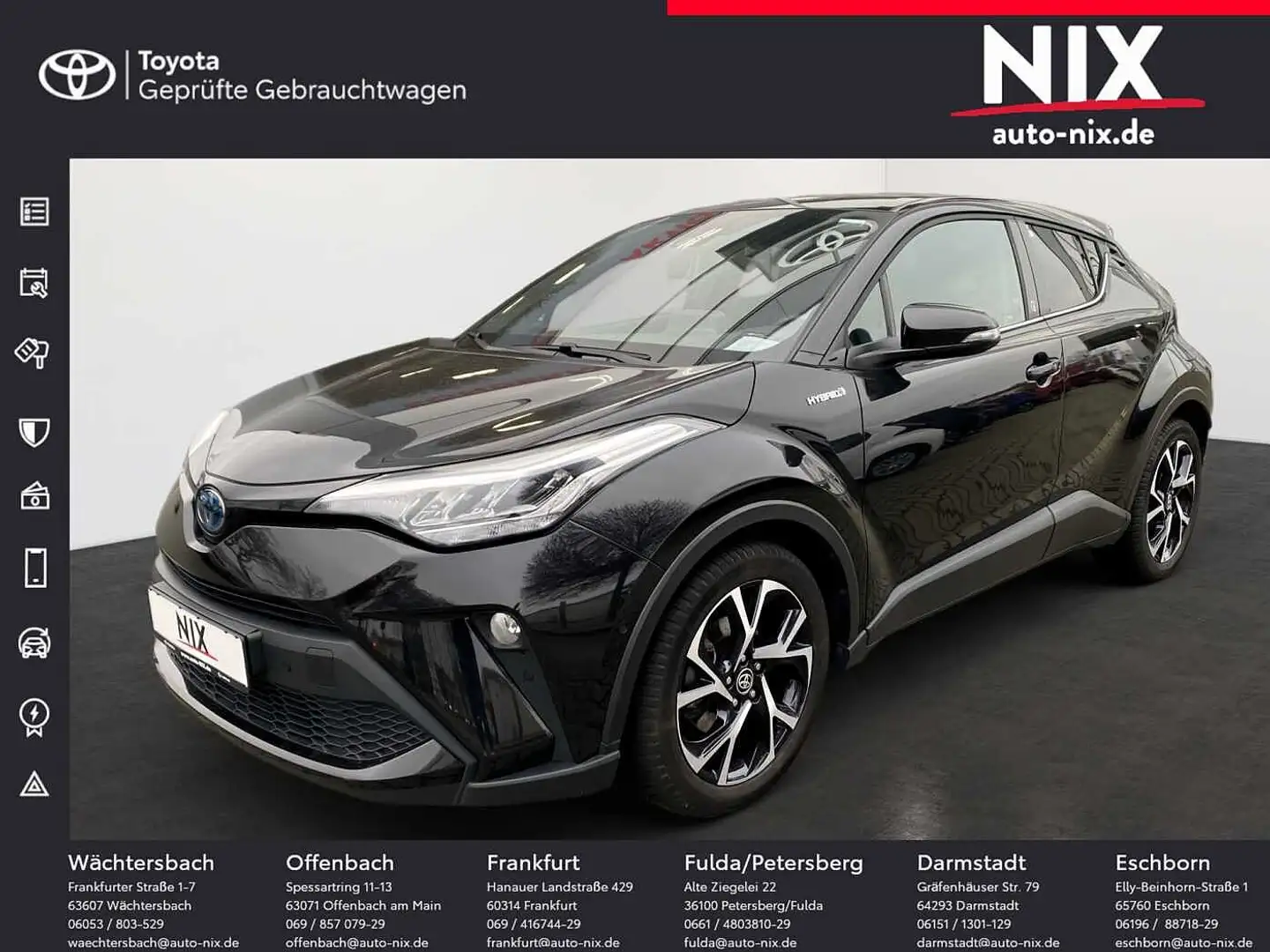 Toyota C-HR 2.0 Hybrid Team Deutschland KAMERA Schwarz - 1