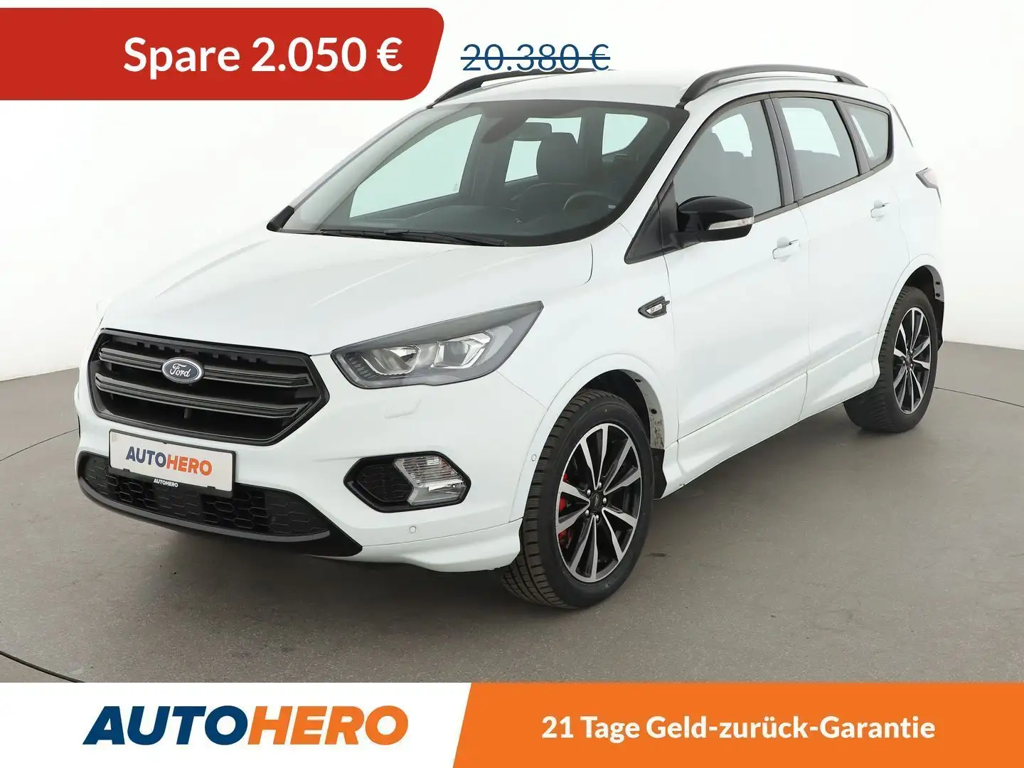 Ford Kuga 1.5 EcoBoost ST-Line Aut*NAVI*TEMPO*PDC*SHZ*AHK* Weiß - 1