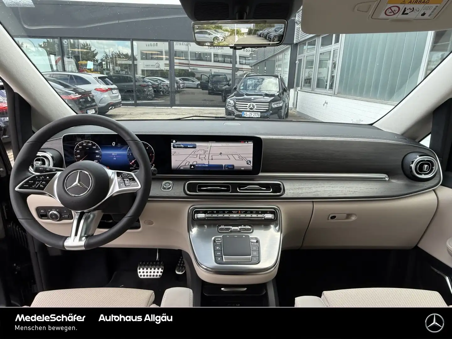 Mercedes-Benz V 300 V 300 L 4MATIC EXCLUSIVE AMG BEIGE LUXUSSITZE 4m Noir - 2