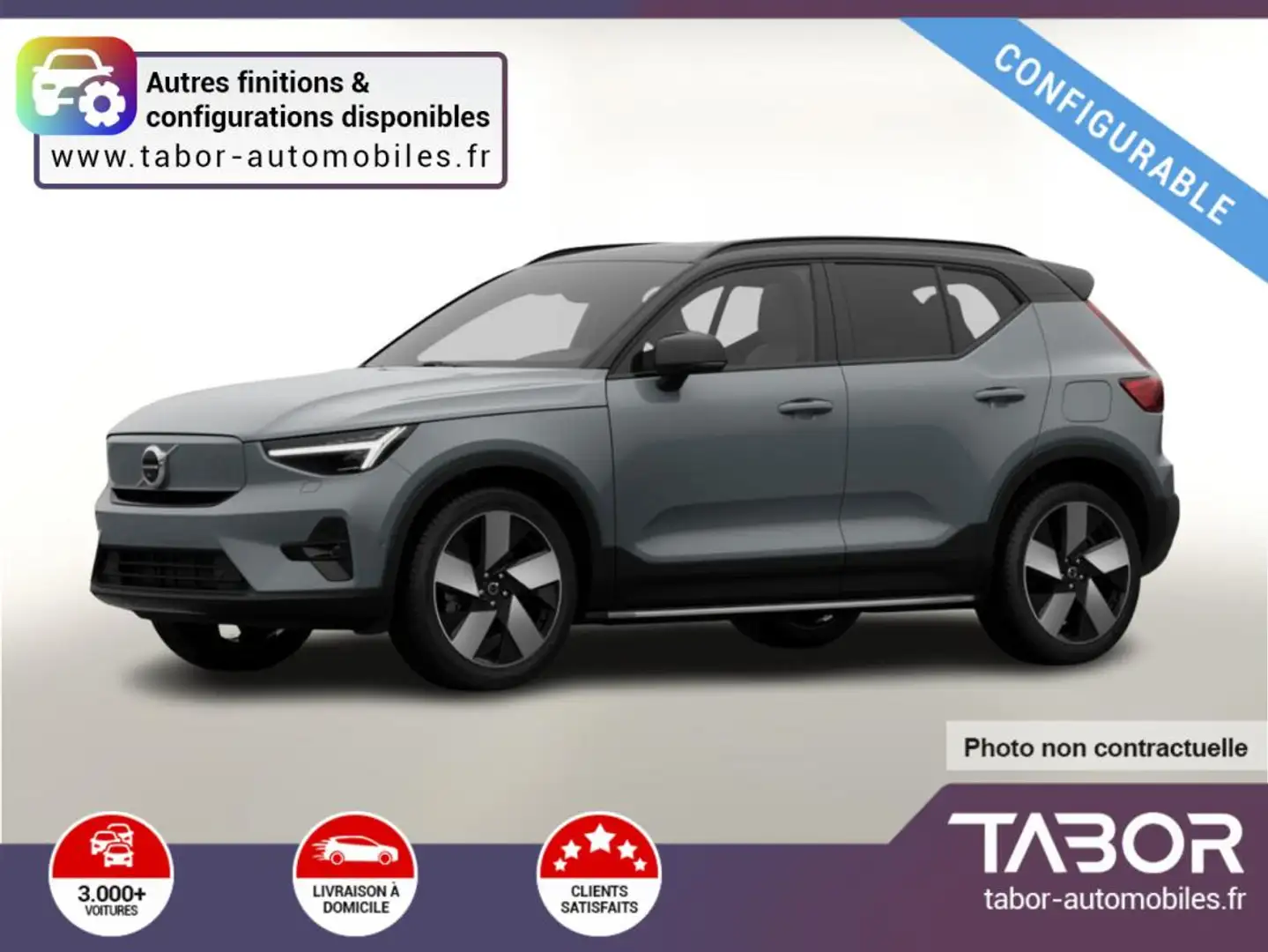 Volvo EX40 Twin Motor AWD Ultra Pano LED 360° Blauw - 1