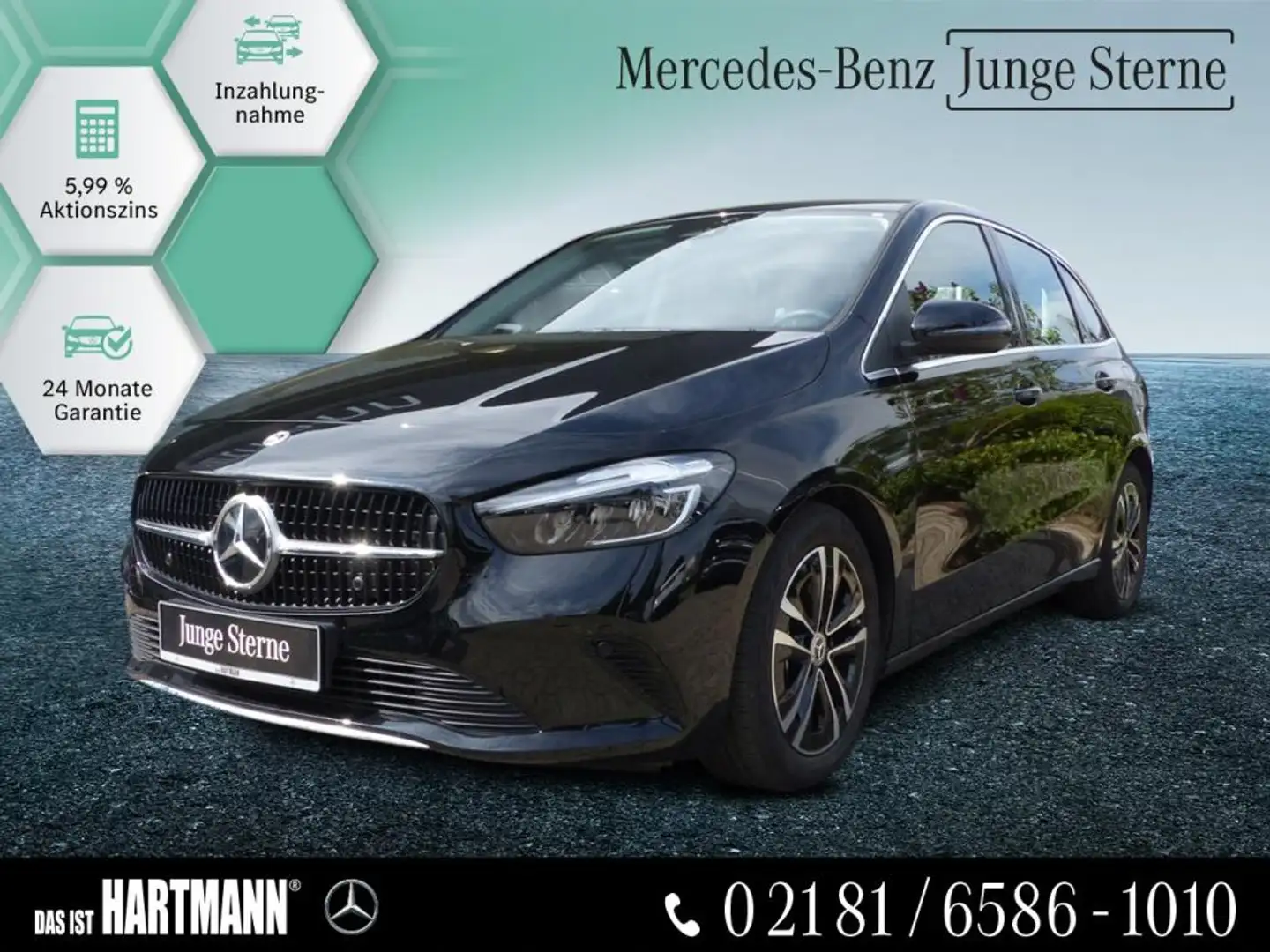Mercedes-Benz B 200 PROGRESSIVE+MBUX+WINTER+R.KAM+SMART INTEGR Schwarz - 1
