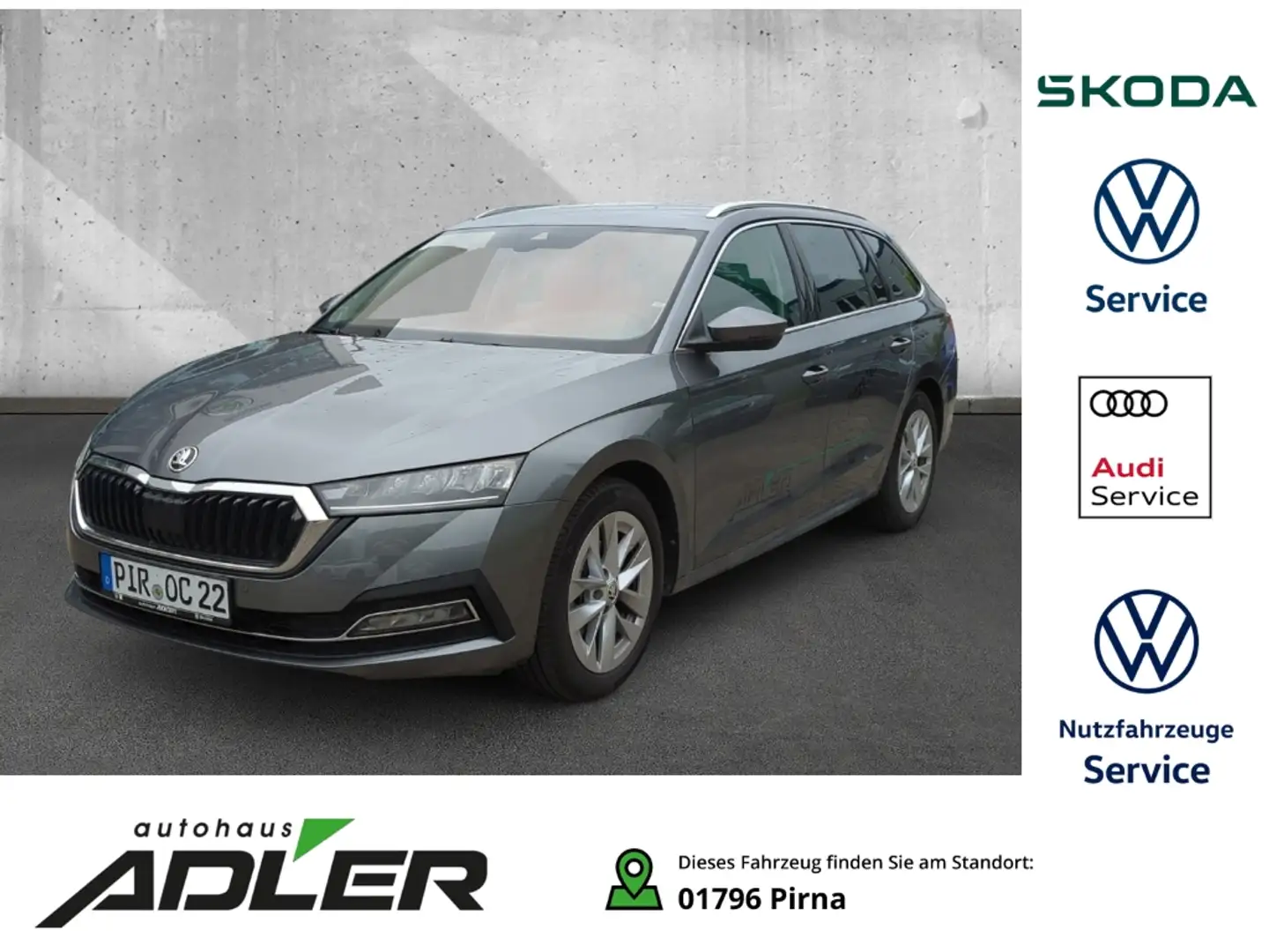 Skoda Octavia Combi Style 1.5 TSI HUD Navi  Memory Sitze ACC Gris - 1