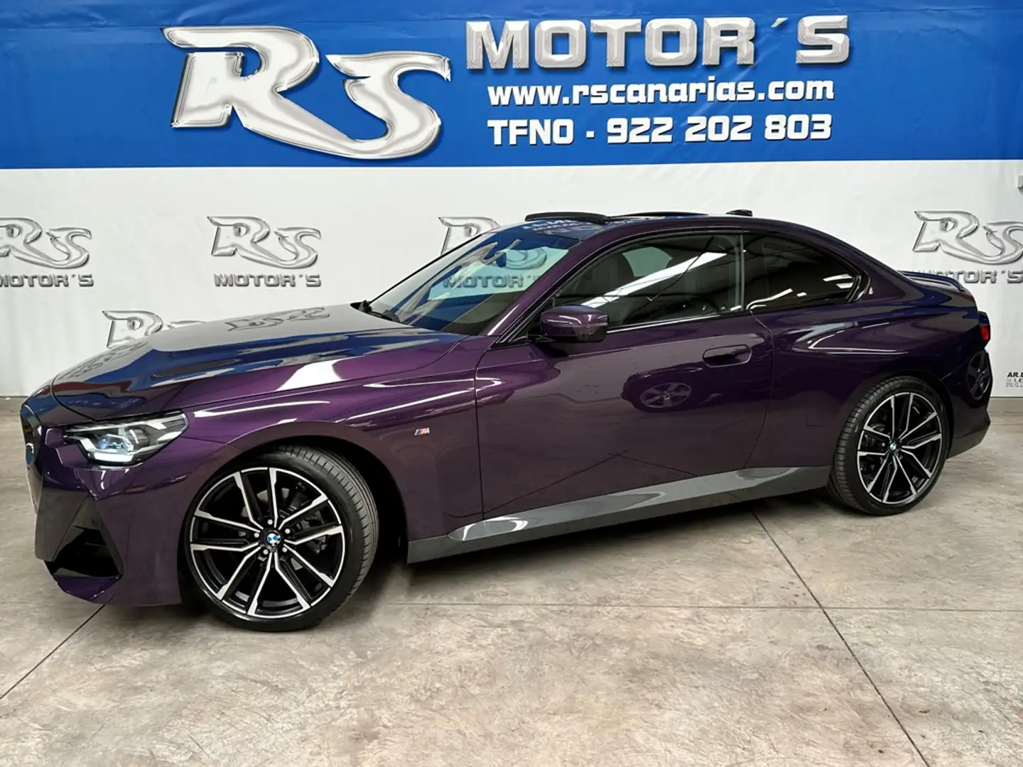 BMW 220 220dA Coupé M Sport Mauve - 1