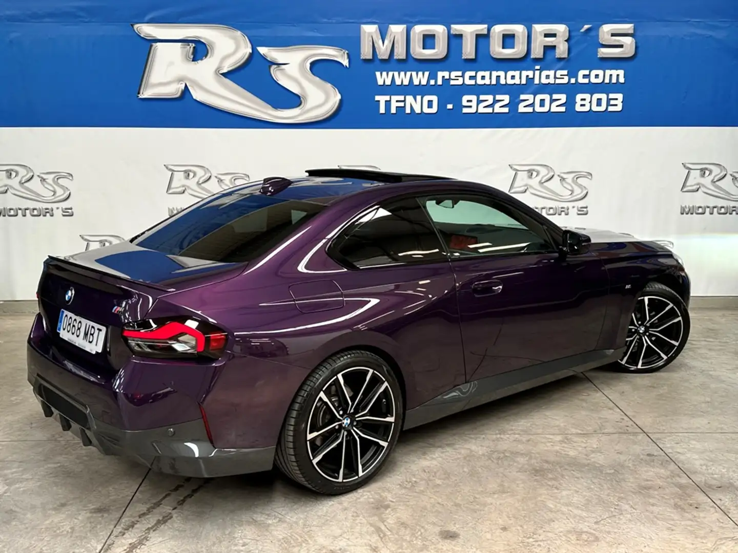 BMW 220 220dA Coupé M Sport Mauve - 2