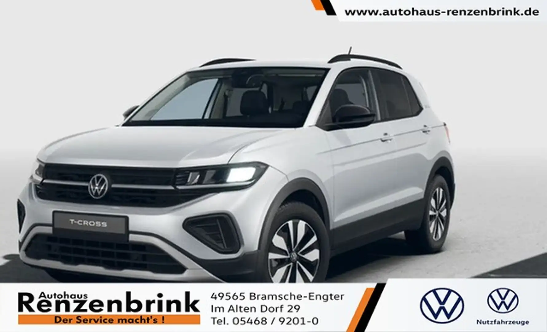 Volkswagen T-Cross GOAL TSI DSG Navi GJR RFK AHK Argento - 1