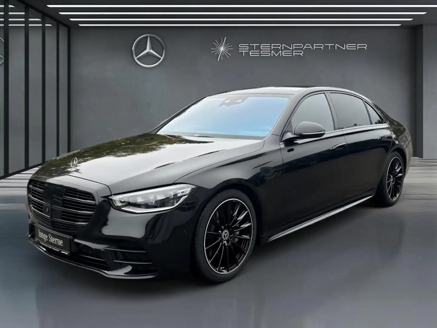 Mercedes-Benz S 500 4M L AMG+Night+Pano+4xMem+HUD+Burm+360°uvm Zwart - 1