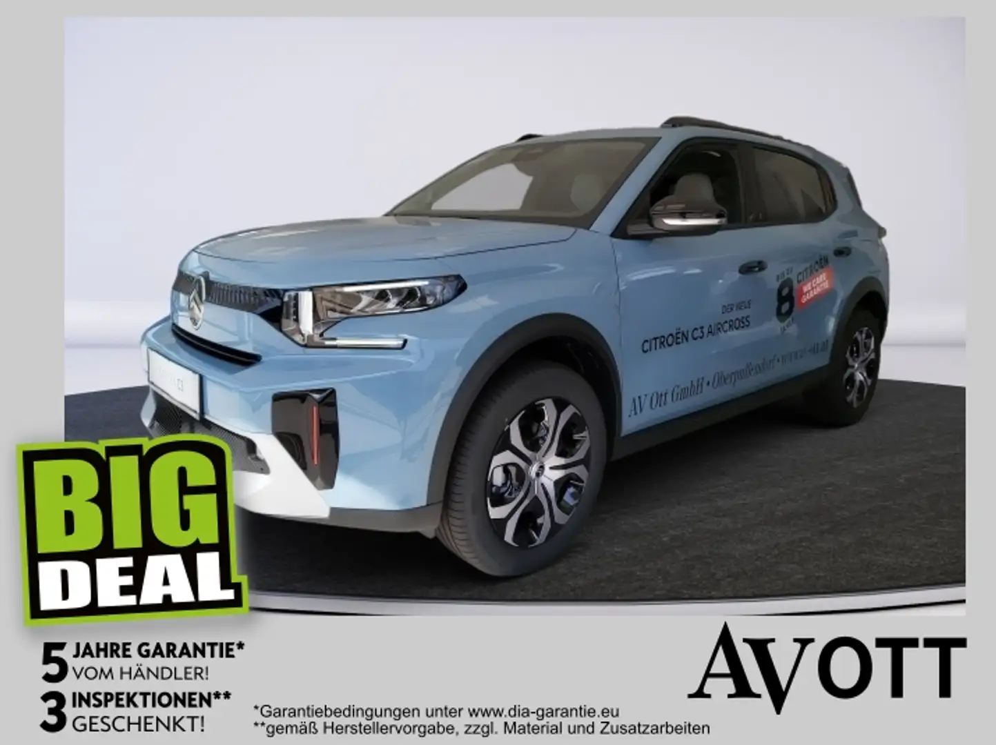 Citroen C3 Aircross Turbo 100 Plus Vorführwagen Aktion Blau - 1