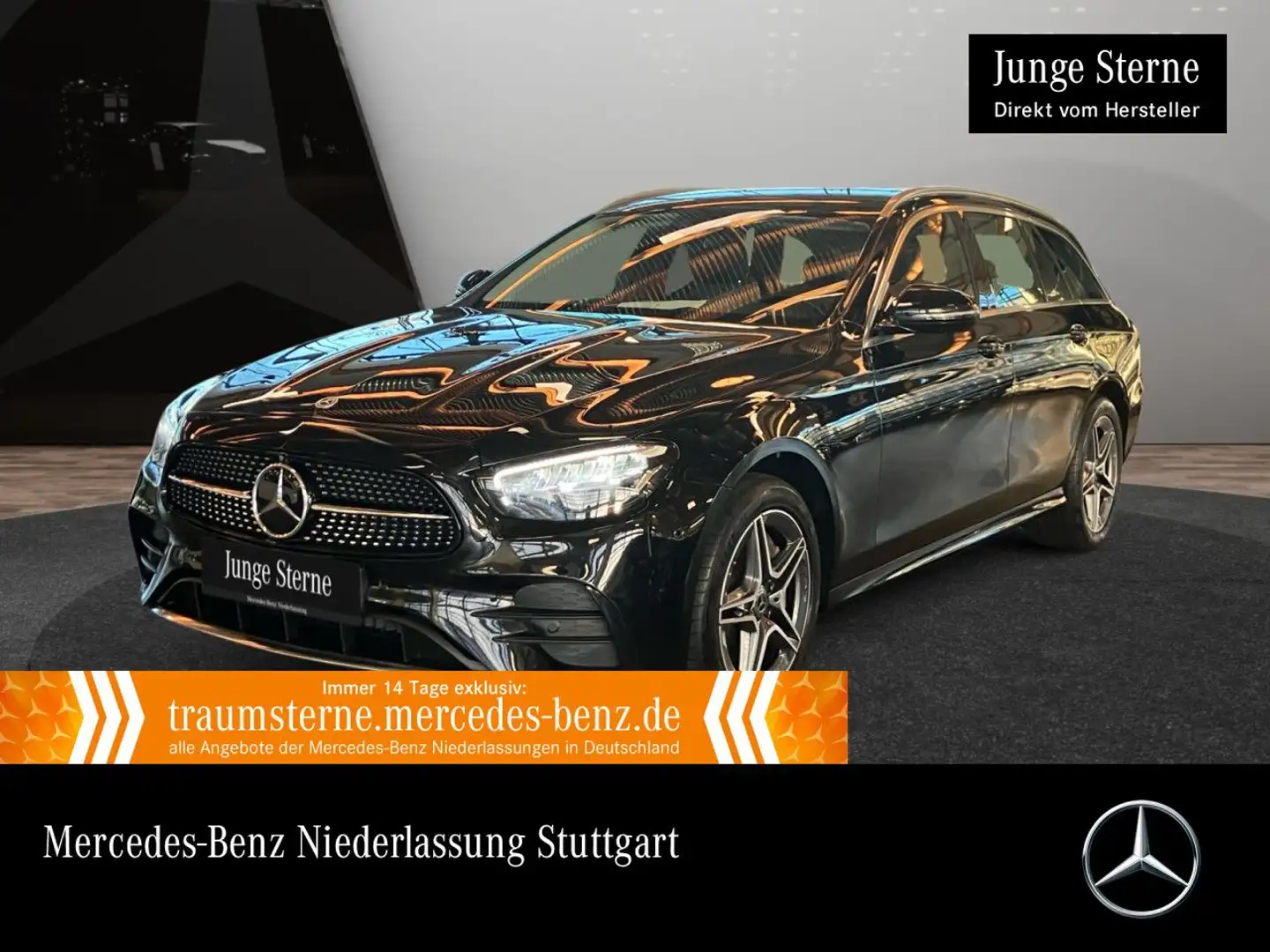 Mercedes-Benz E 300 de T 4M AMG+360+AHK+LED+9G Schwarz - 1
