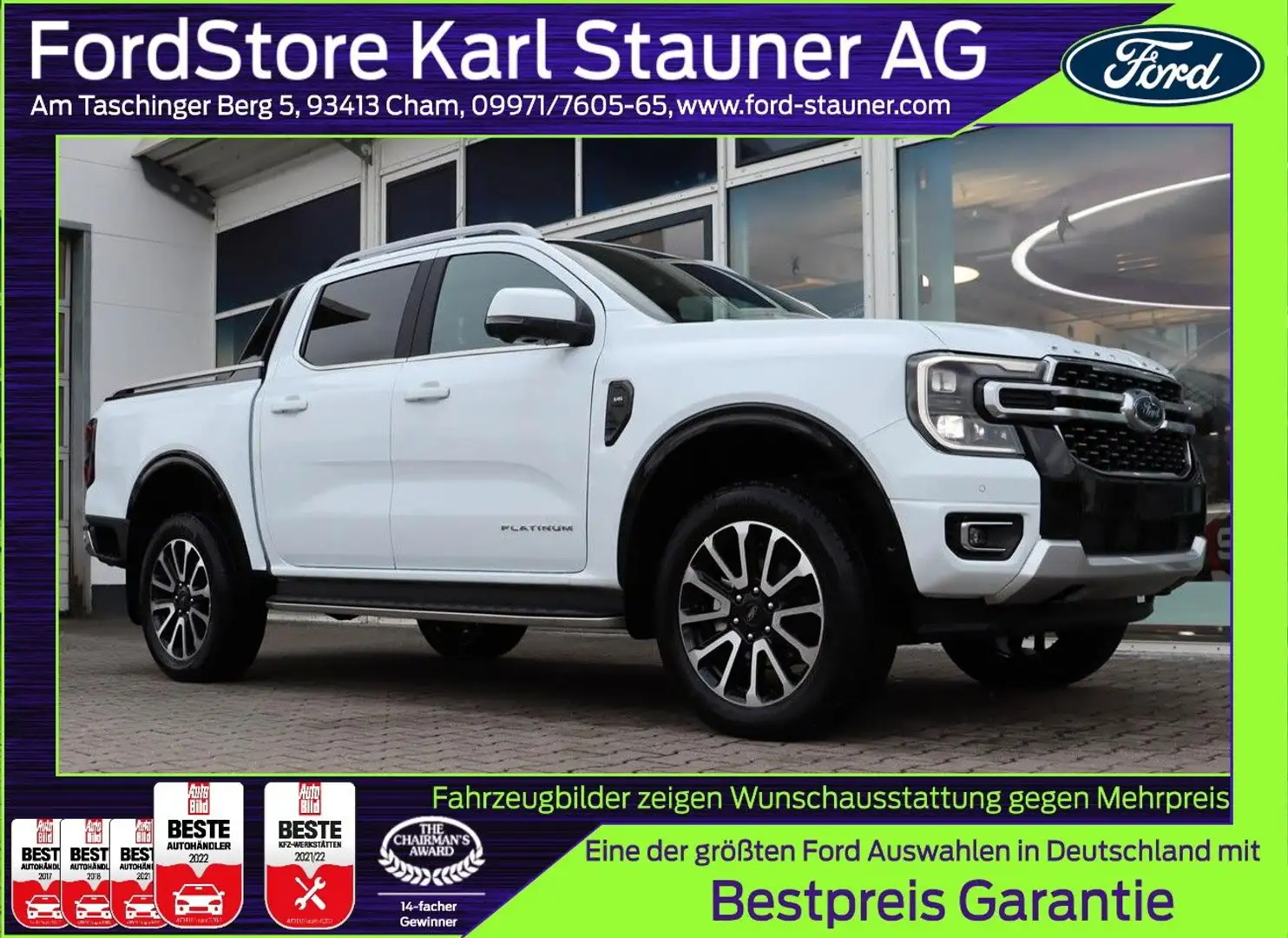 Ford Ranger PLATINUM DOKA 3.0 V6 EcoBl.3,99% FIN mgl. Alb - 1