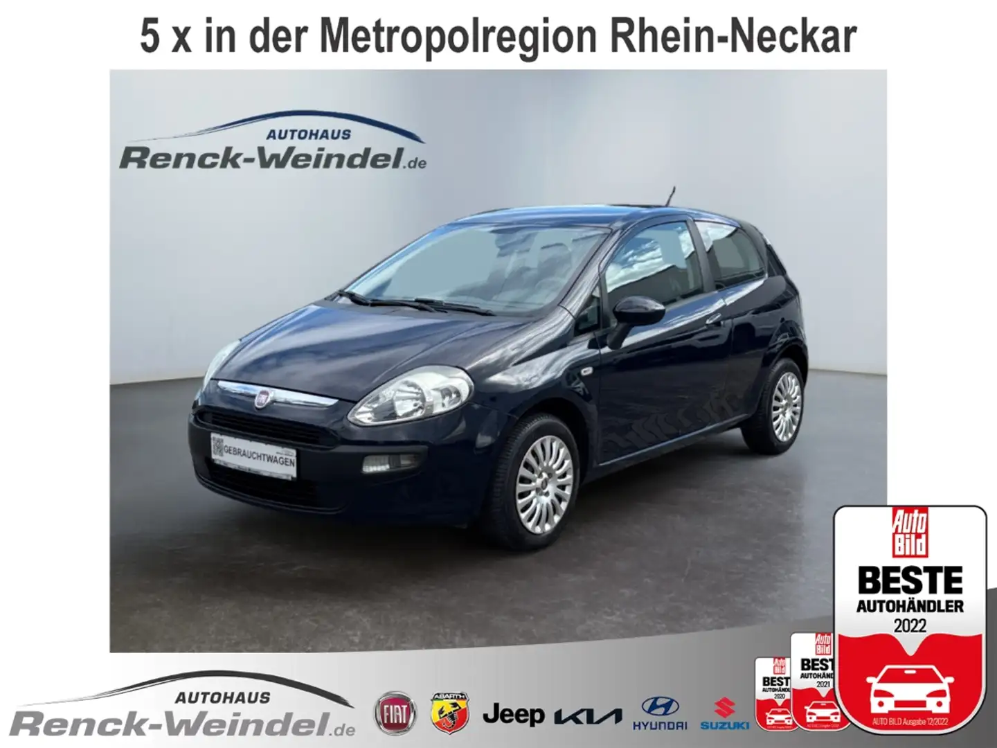 Fiat Punto MyLife 1.2 Start&Stopp Navi Tel.-Vorb. Berganfahra Blu/Azzurro - 1