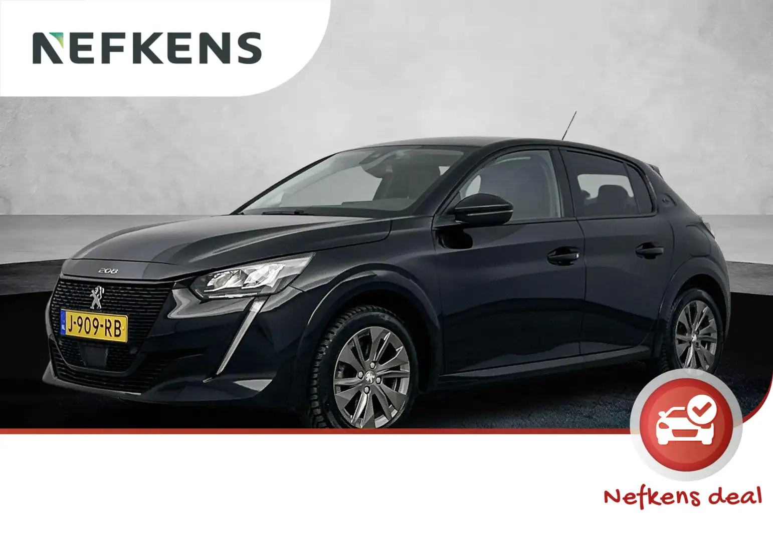 Peugeot e-208 Allure 50kWh | 1ste eigenaar | 3 FASE | Camera | L Zwart - 1