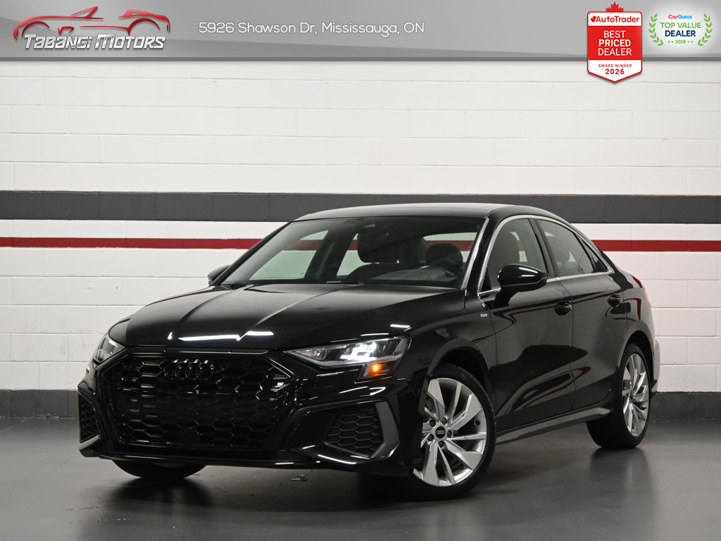 2022 Audi A3 Progressiv  S-Line Sunroof Heated Seats Ambient Light