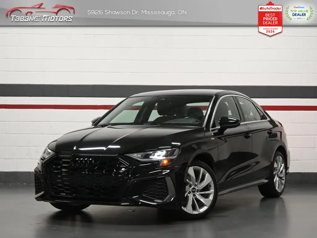 2022 Audi A3 Sedan Progressiv S-Line Sunroof Heated Seats Ambient Li