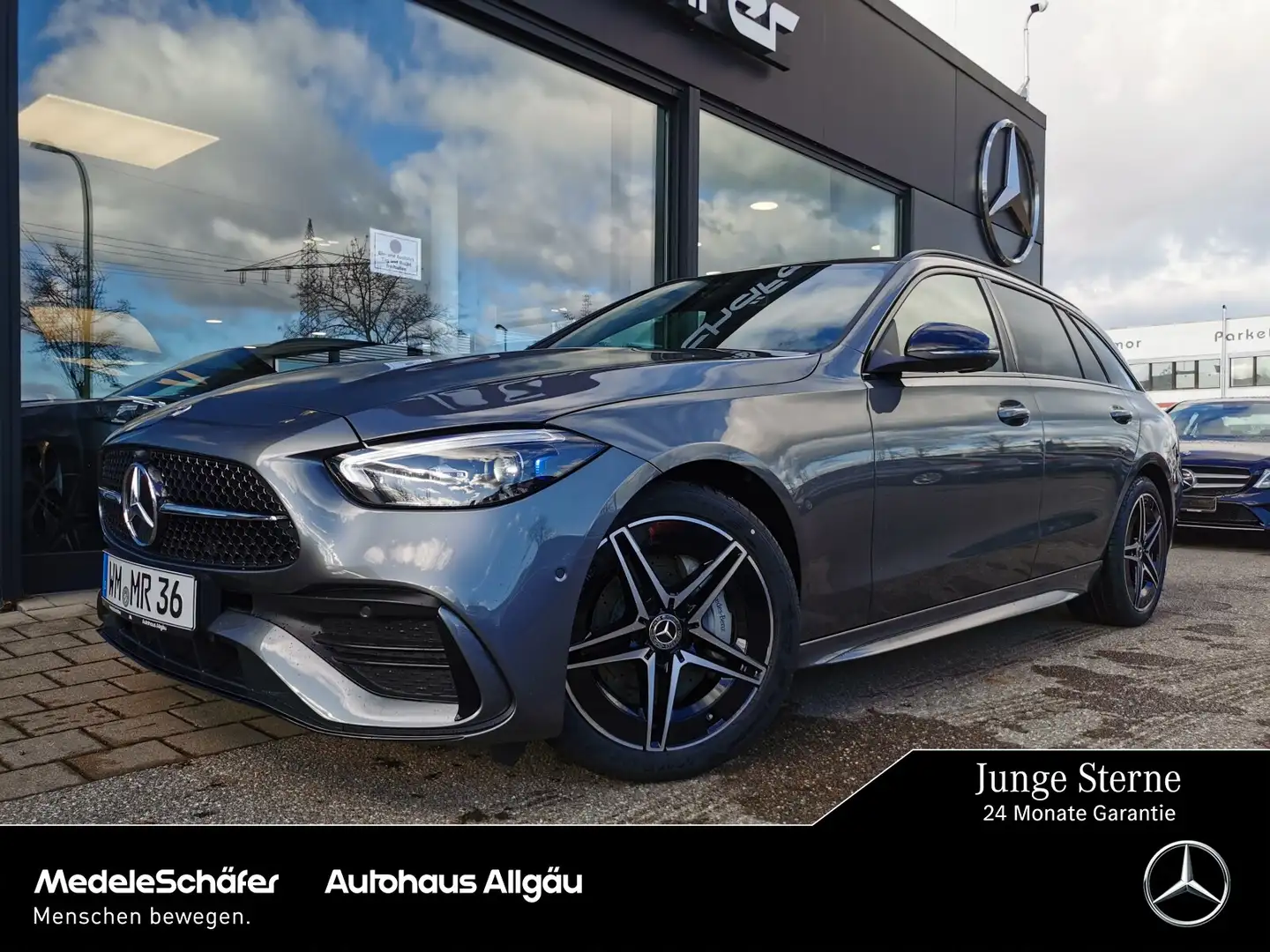 Mercedes-Benz C 220 C 220 d 4M T AMG Night DIGLIGHT+PANO+360°+AHK+ Grau - 1