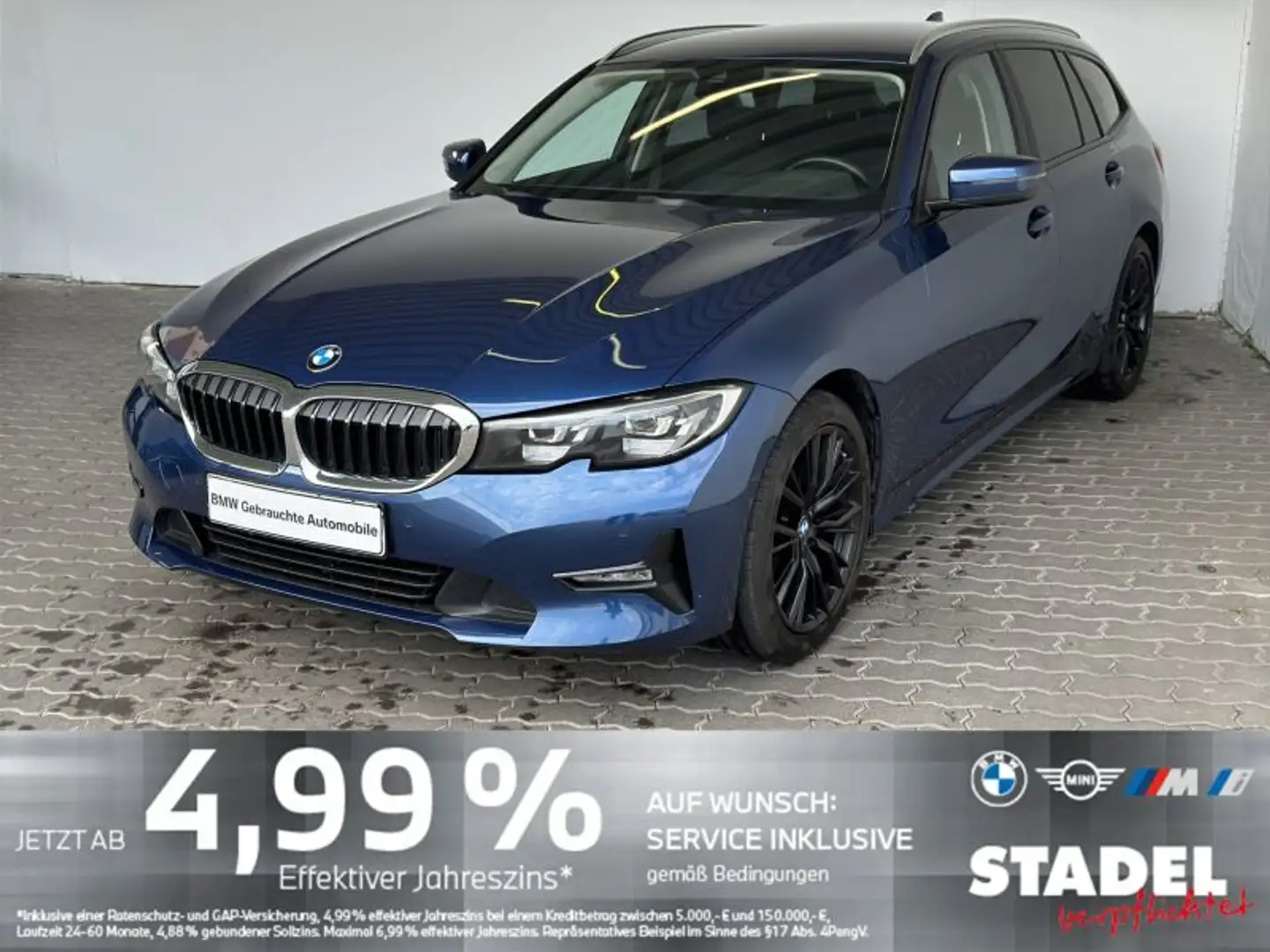 BMW 318 iA Touring Advantage Navi.LED.DriveAs.PDCv+h Blau - 2