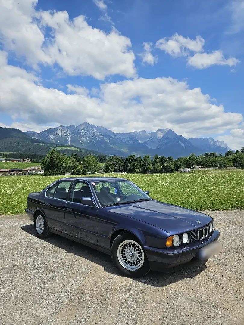 BMW 525 E34 Oldtimer , Pickerl Neu 525i (M50) Blauw - 1