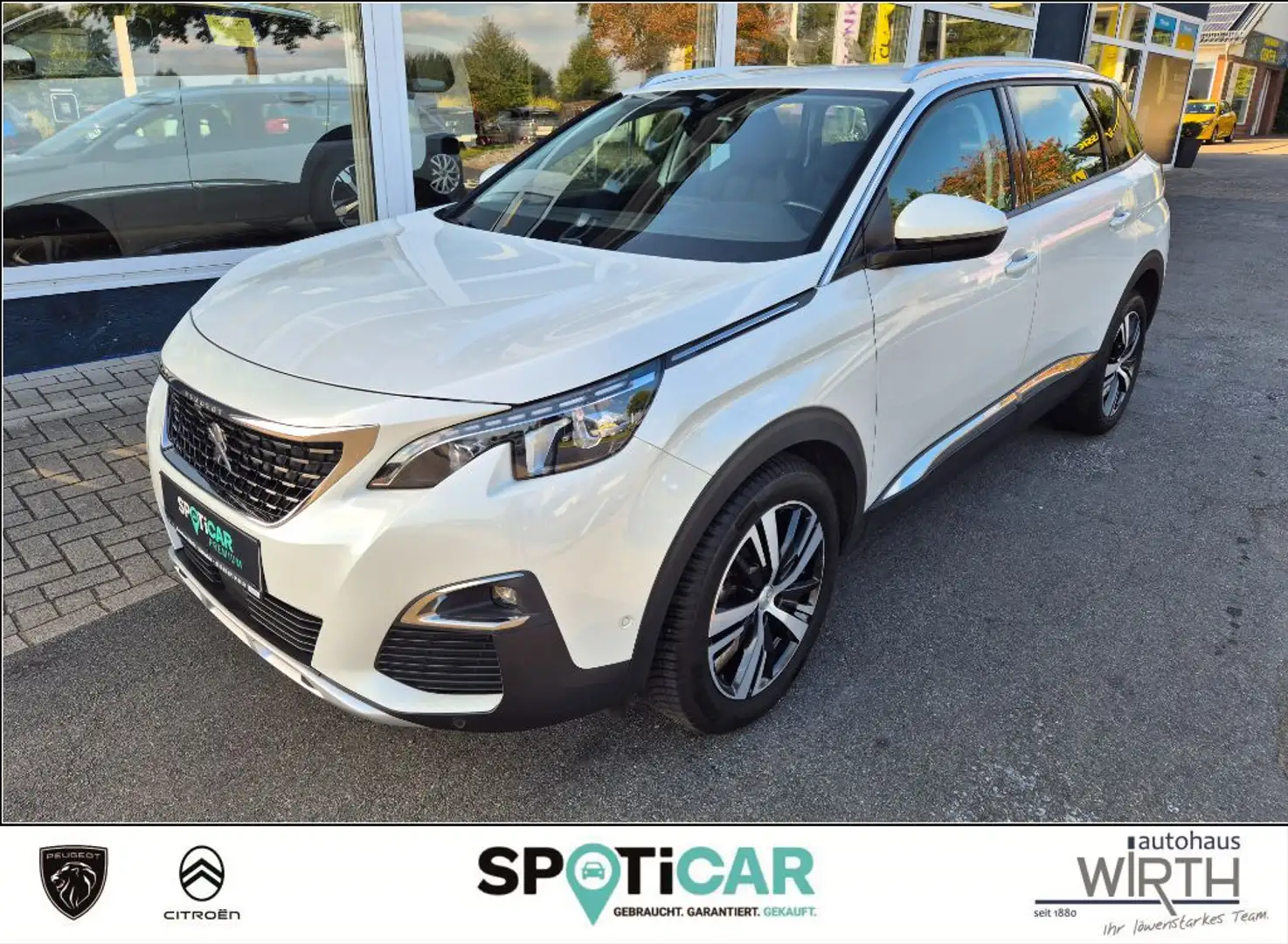 Peugeot 5008 BlueHDi 130 EAT8 Allure 7-SITZER+ACC+AHK+360° Blanc - 1