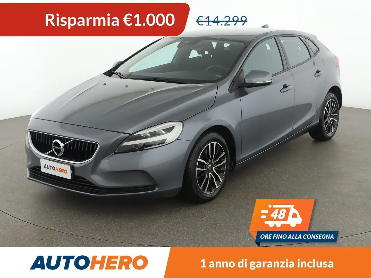 Volvo V40 2.0 D2 Business Plus Geartronic Grigio - 1