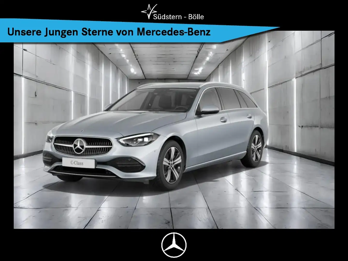 Mercedes-Benz C 220 d 4M T AVANTGARDE+AHK+STNDHZG.+MEM.+TOTW.+ Silber - 1