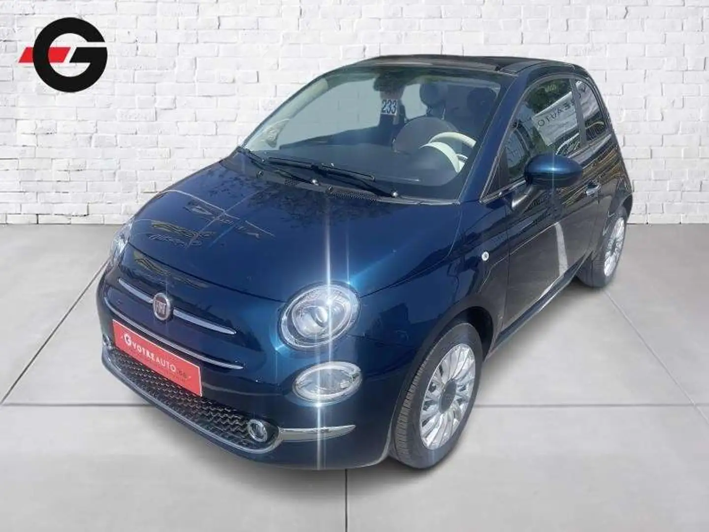 Fiat 500C c hybrid Bleu - 1