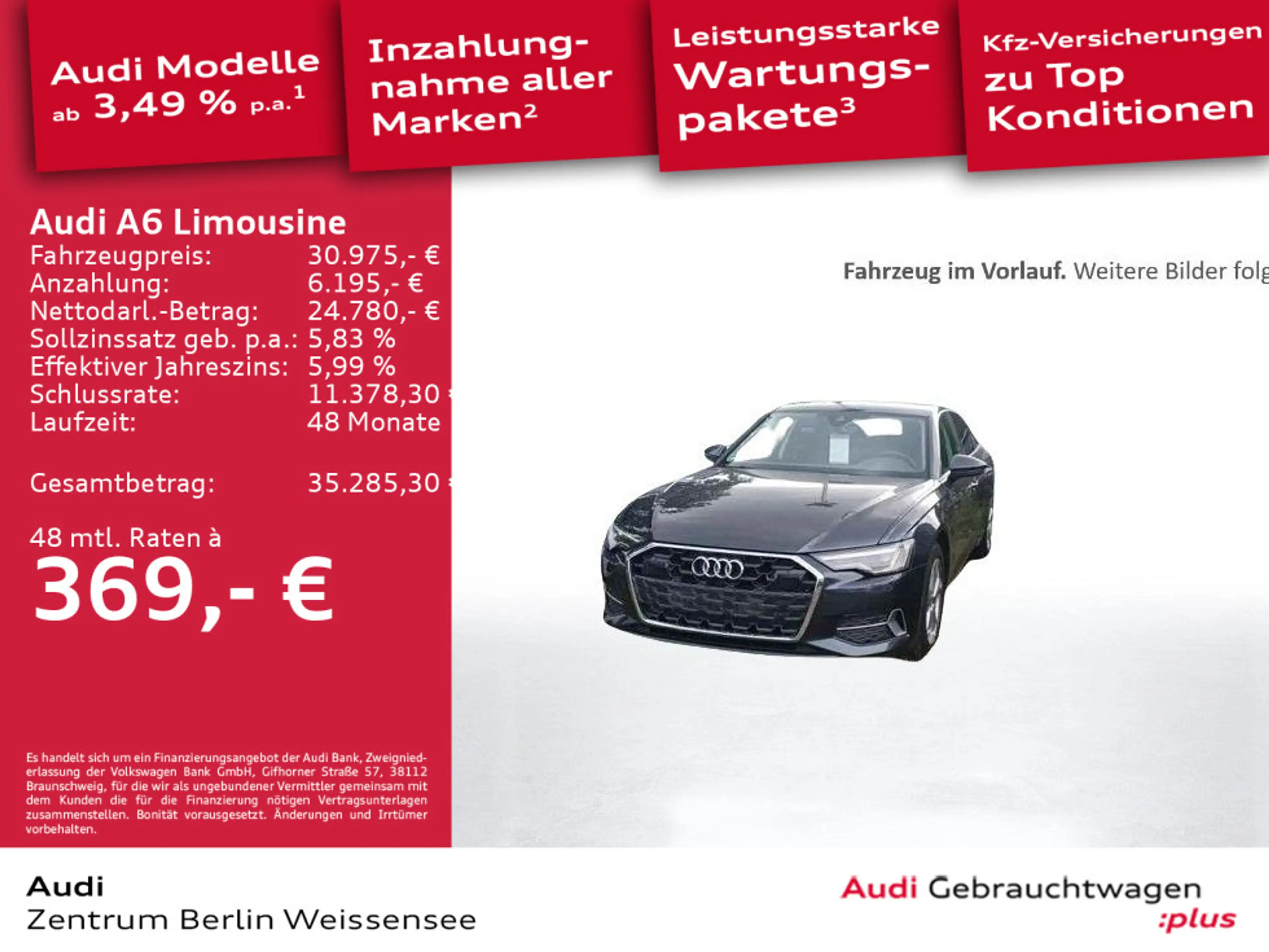 Audi A6 35 TDI S-TRO*GJR*LED*NAVI*ZVR*PDC** — photo 2
