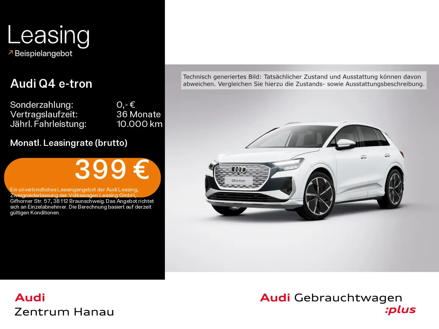 Audi Q4 e-tron 45 S-LINE*SONOS*NAVI-PLUS*HUD*KAMERA*2 Weiß - 1