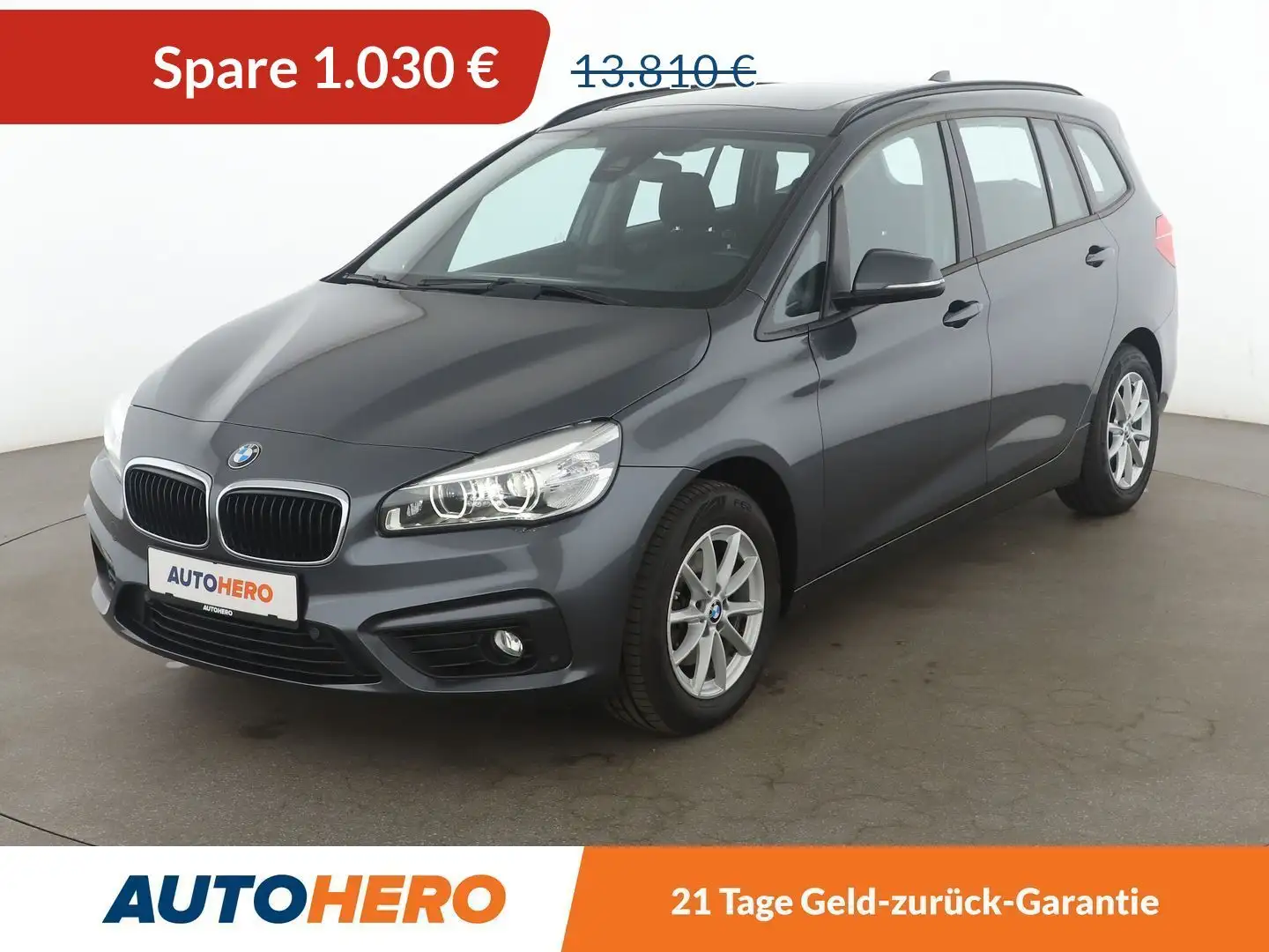 BMW 216 216d Gran Tourer Advantage *NAVI*LED*TEMPO*PDC* Grau - 1