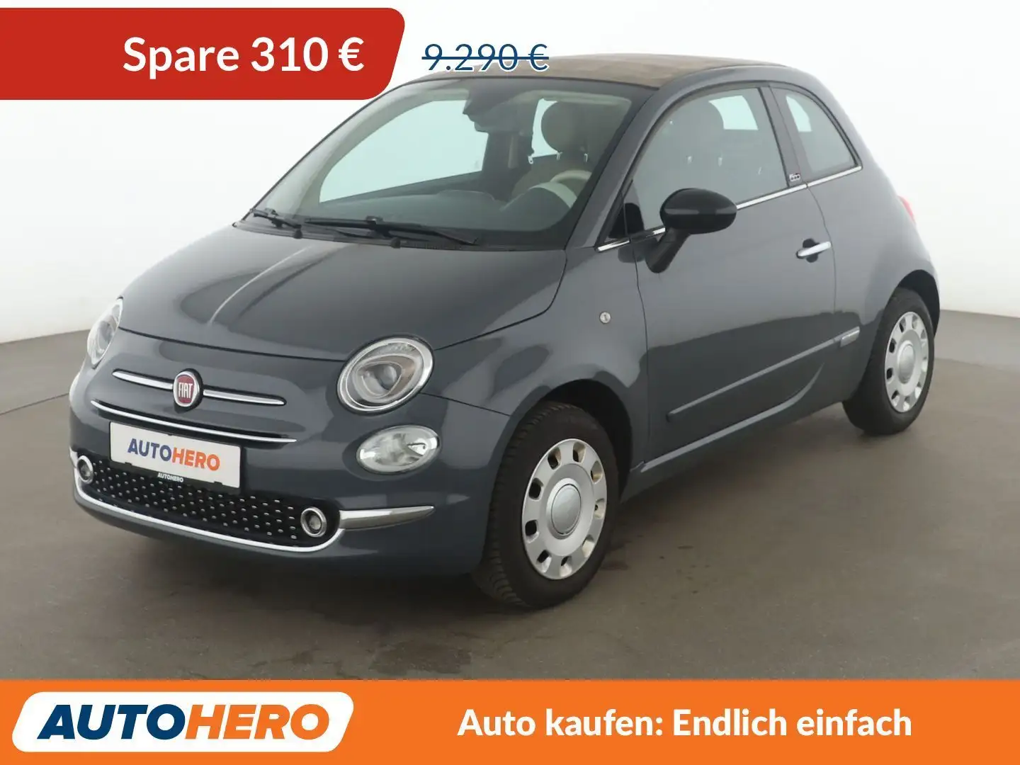 Fiat 500C 1.2 Lounge*PDC*KLIMA*TEMPO*DAB*CABRIO* Grau - 1