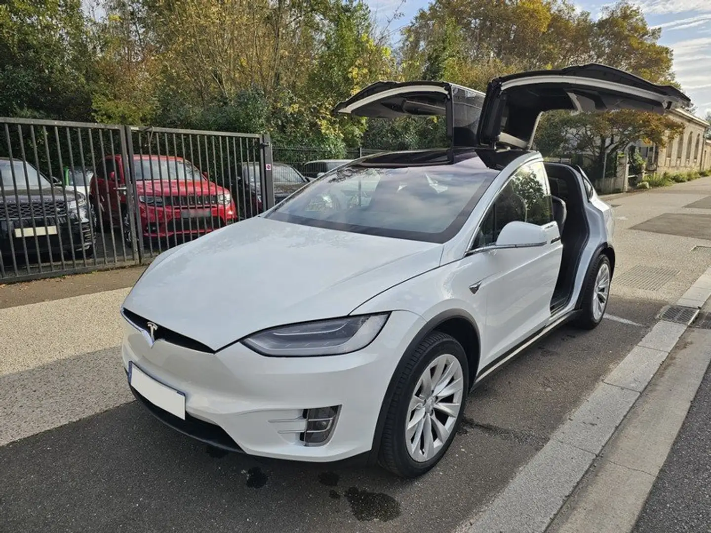 Tesla Model X Performance Ludicrous P100D 680 Dual Motor 7pl tva Blanc - 1