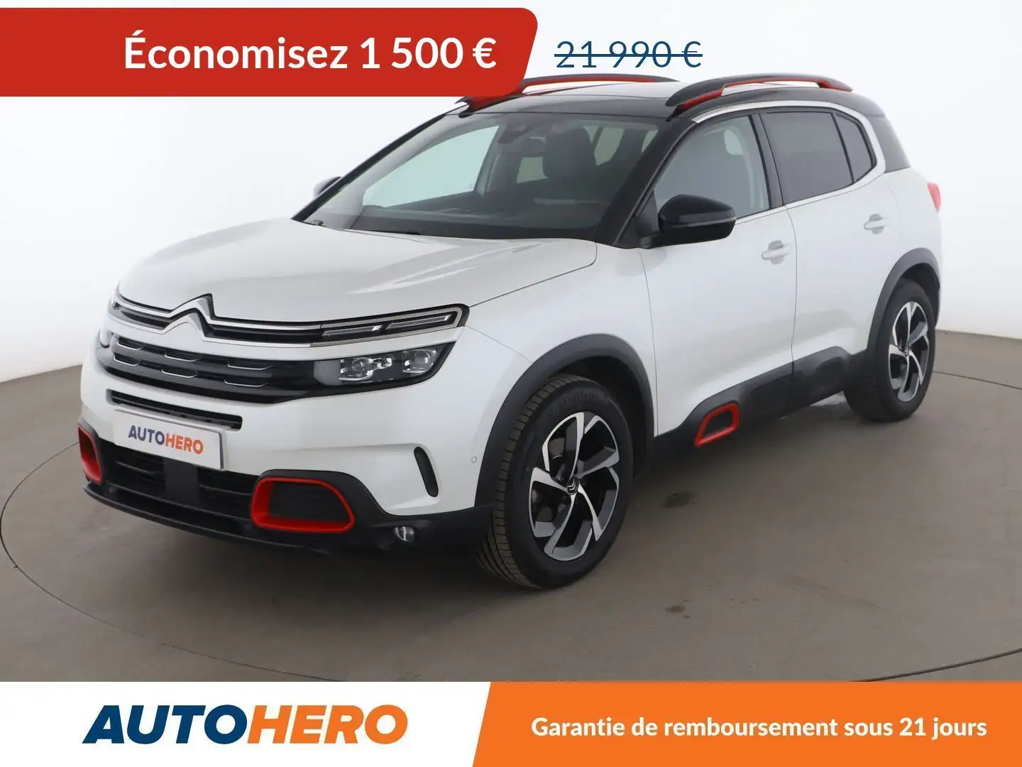 Citroen C5 Aircross 2.0 Blue-HDi Shine EAT8 Blanc - 1