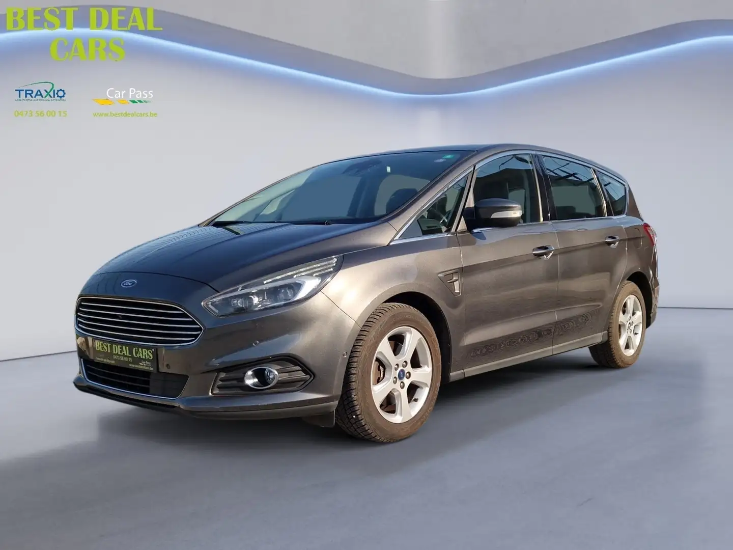 Ford S-Max 1.5 EcoBoost Titanium 1 An/Jaar Garantie! Grijs - 1